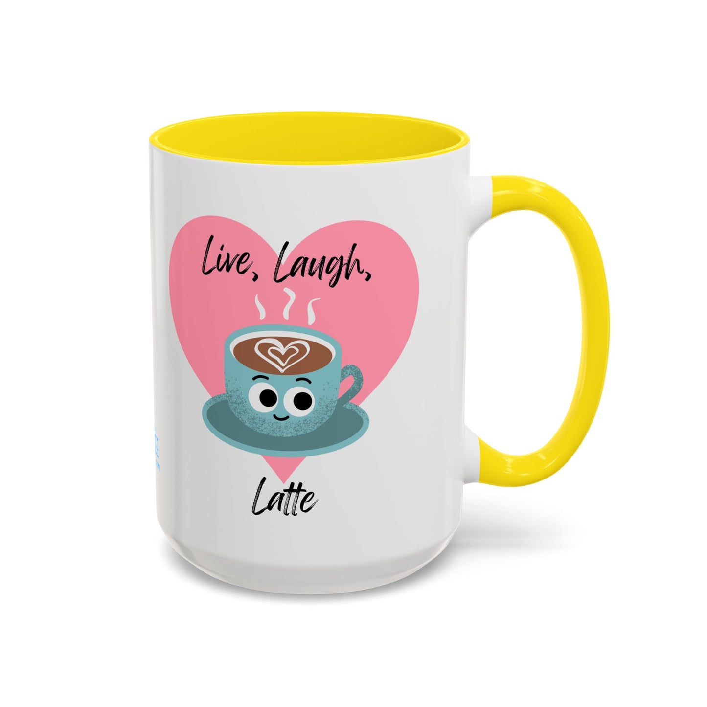 Live Laugh Latte Coffee Mug | Cute Mug, Funny Gift, Hot Beverage Cup, Coffee Lover Gift, Heartwarming Decor
