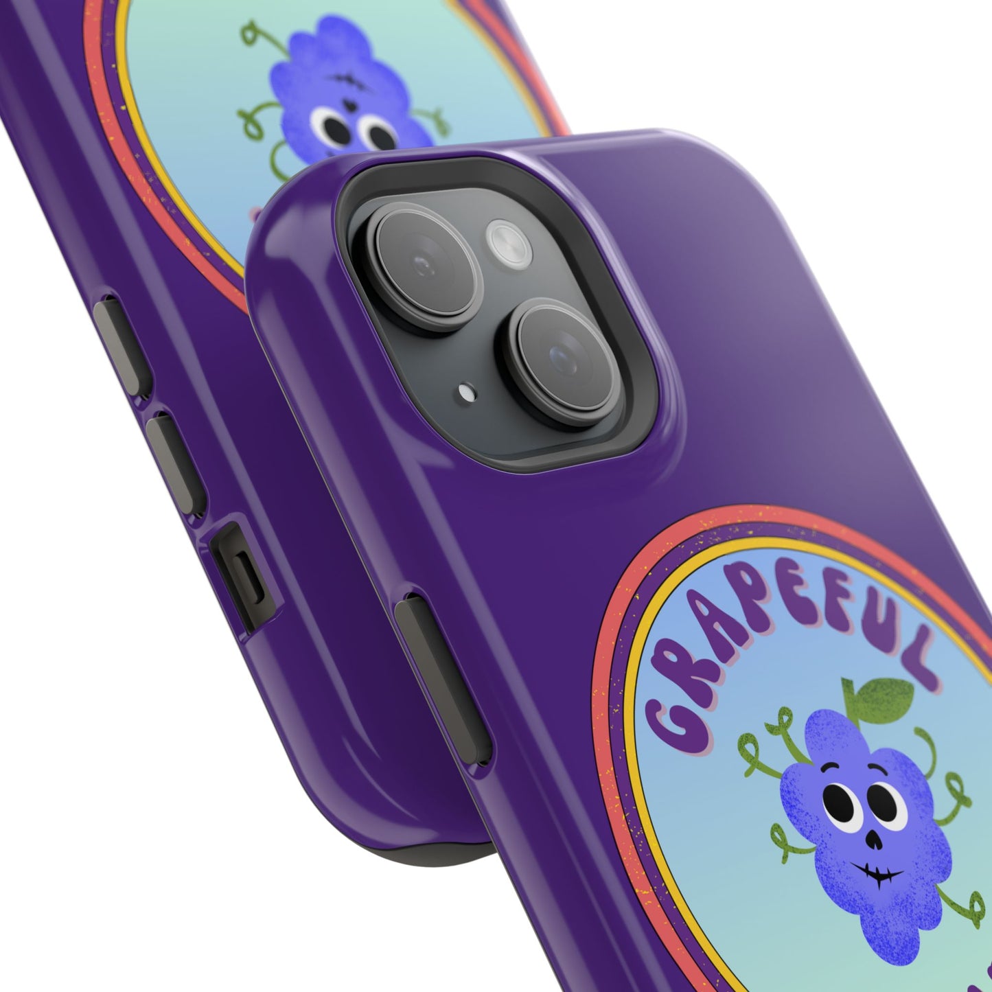 Whimsical Phone Case Featuring Grapeful Dead Design, Unique Protective Cover, Gift for Music Lovers, Fun Accessory for Festivals