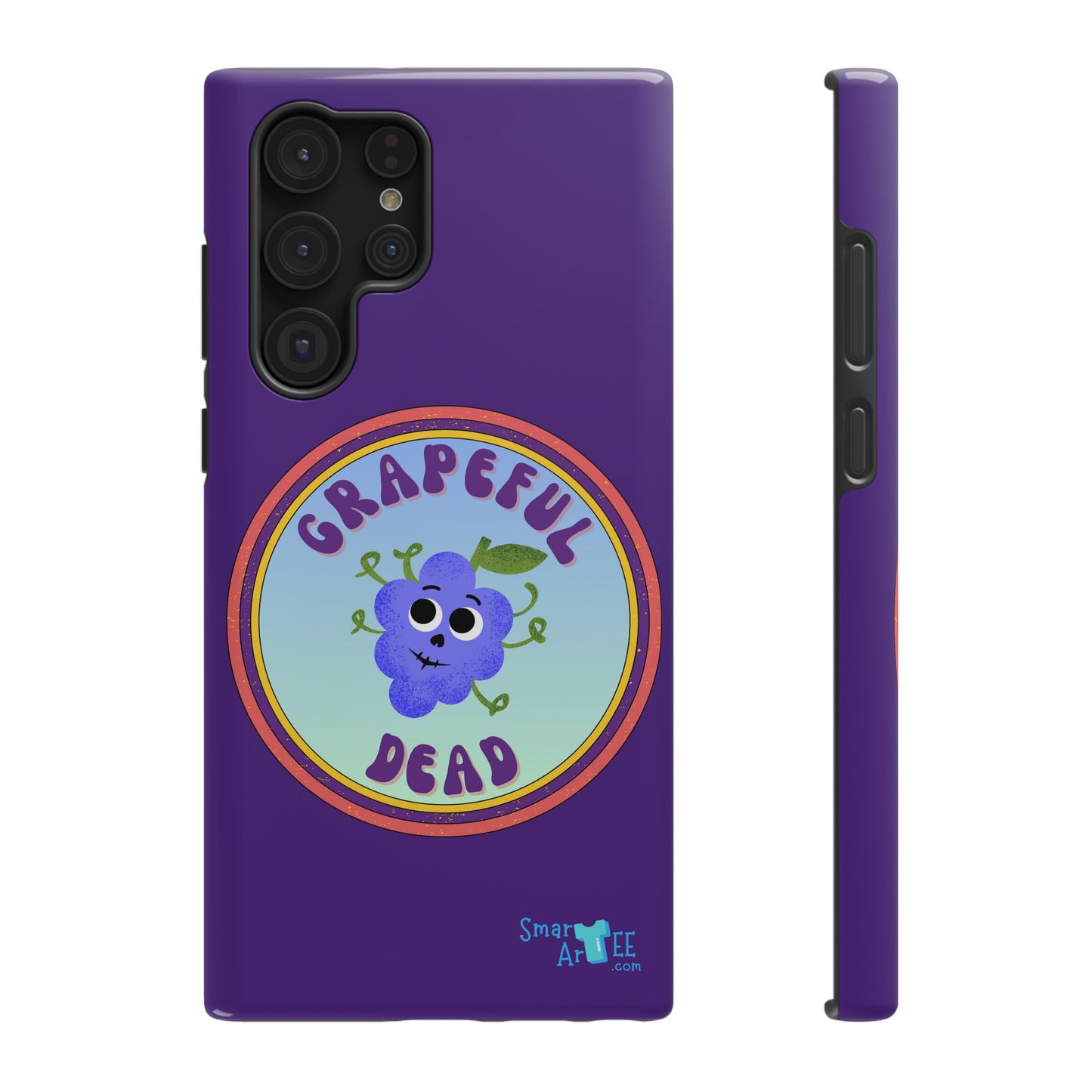 Whimsical Phone Case Featuring Grapeful Dead Design, Unique Protective Cover, Gift for Music Lovers, Fun Accessory for Festivals