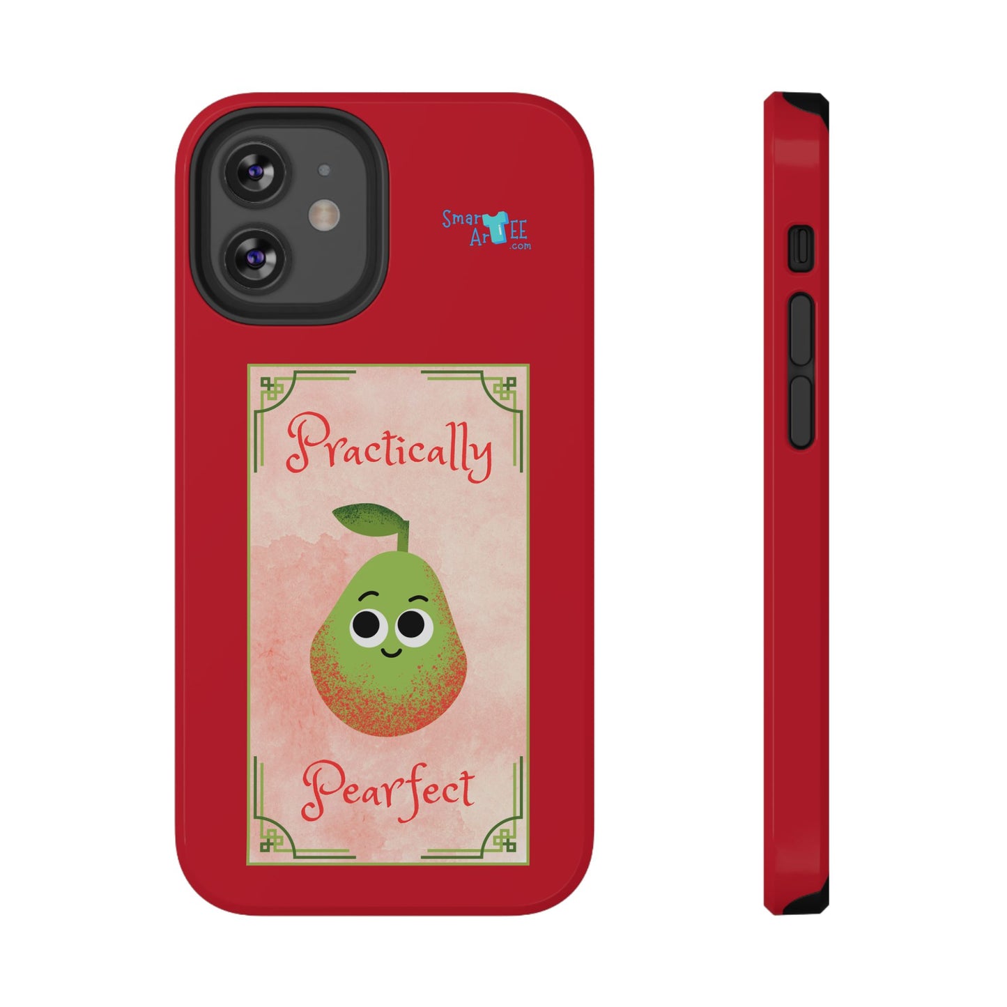 Cute Impact-Resistant Phone Case - Practically Pearfect, Fun Gift for Kids, Durable Phone Cover, Unique Phone Accessory, Youthful Style