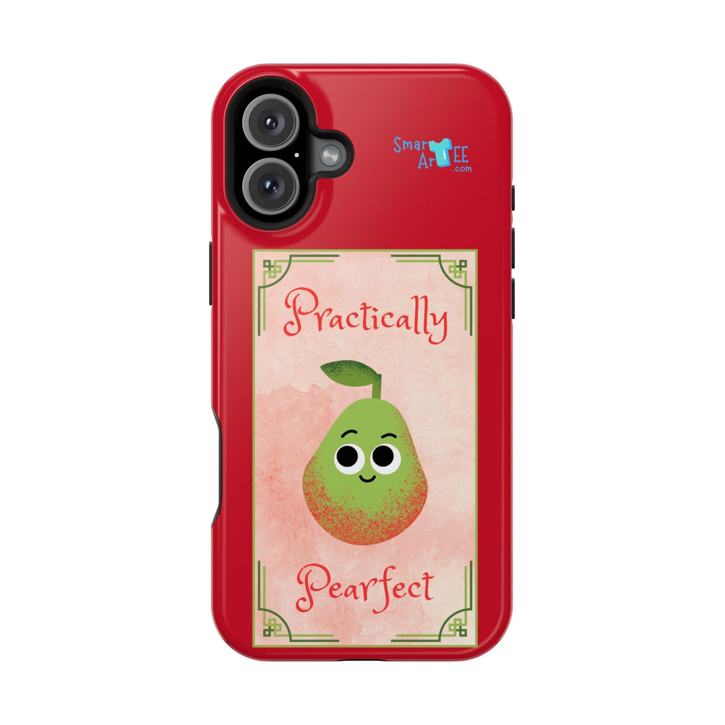 Cute Impact-Resistant Phone Case - Practically Pearfect, Fun Gift for Kids, Durable Phone Cover, Unique Phone Accessory, Youthful Style