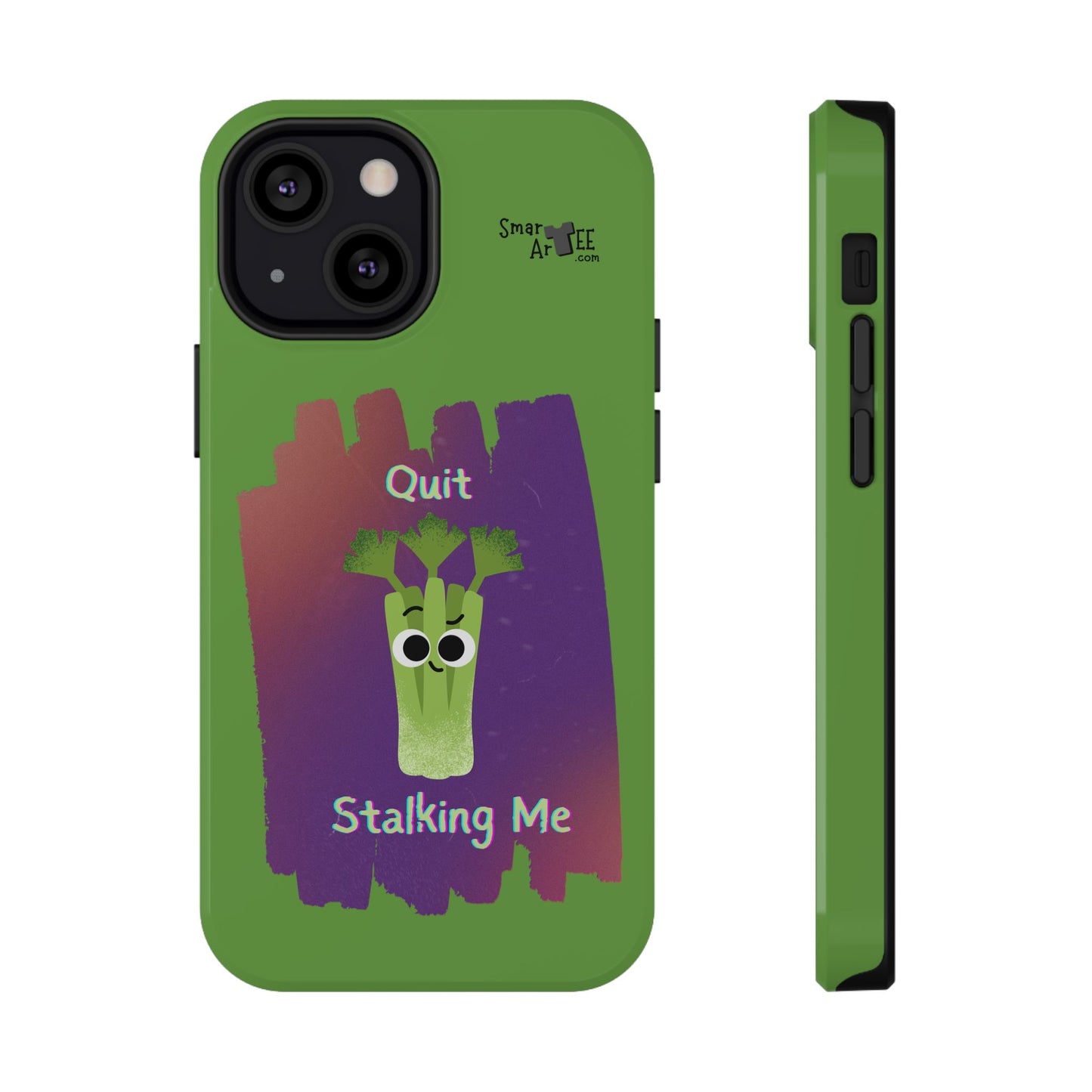 Cute Celery Pun Phone Case, Quirky Impact-Resistant Cell Phone Cover, Gift for Veggie Lovers, Fun Accessories for Friends
