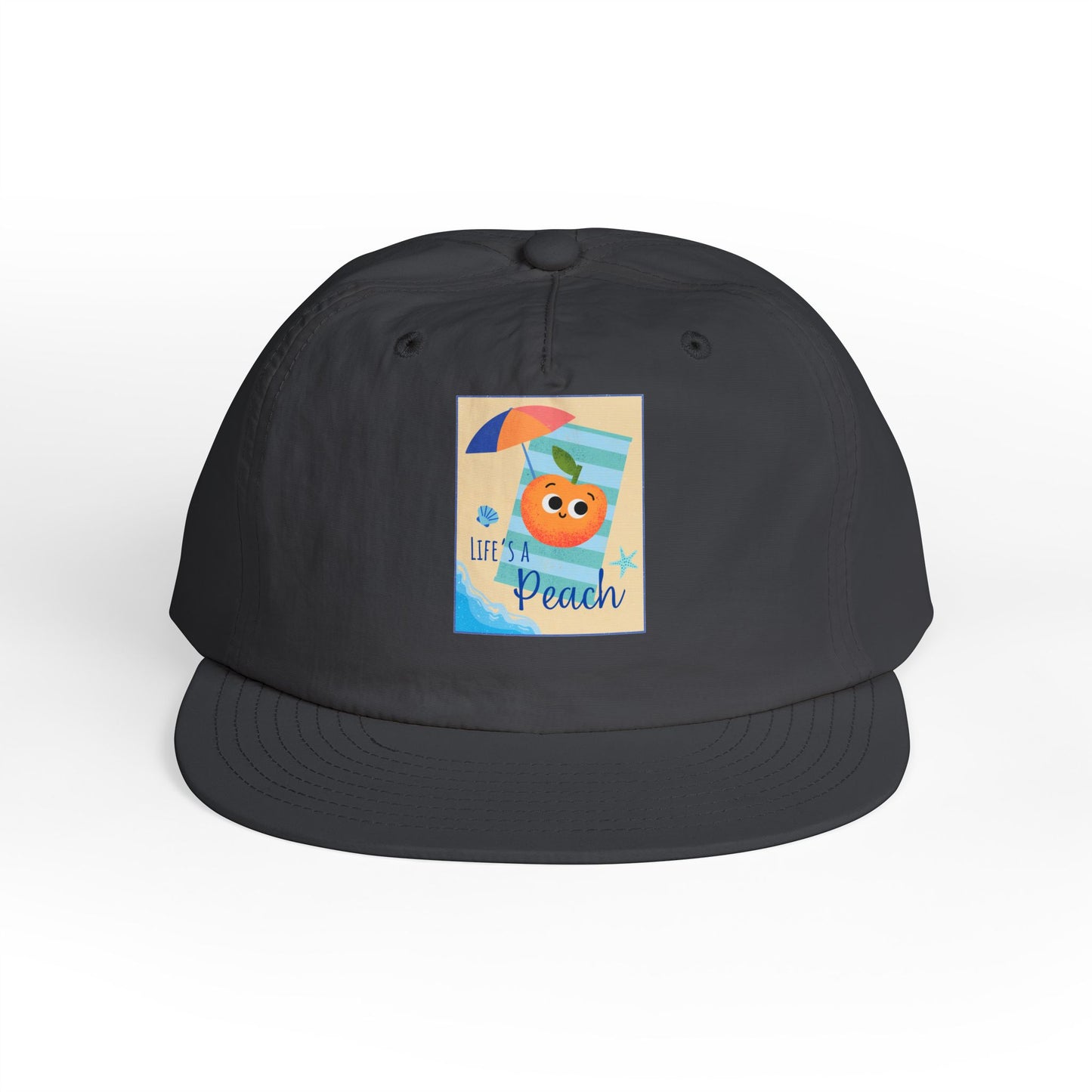 Life's a Beach Pun Surf Cap - Fun Beach Hat, Summer Accessory, Gift for Surfers, Cute Vacation Cap, Beach-Themed Apparel