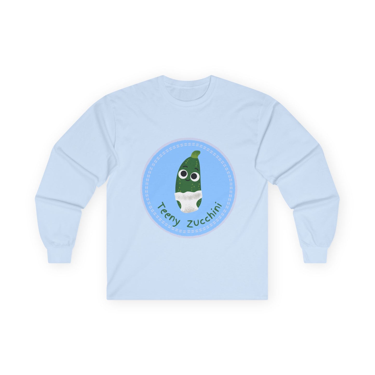 Fun Zucchini Long Sleeve Tees, Unisex Cotton Shirt, Gardening Gift, Vegetable Lover Cozy Shirt, Cute Produce Apparel