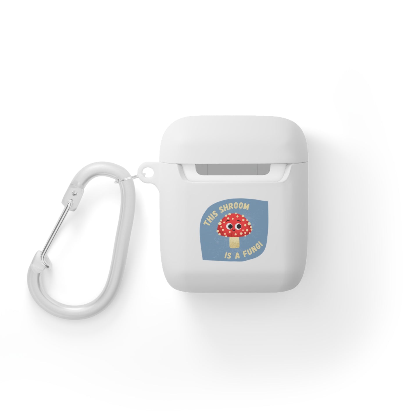 Cute Mushroom AirPods Case Cover, Fun Gift for Music Lovers, Personalized Accessory for AirPods, Shroom Design, Trendy Gadget Holder