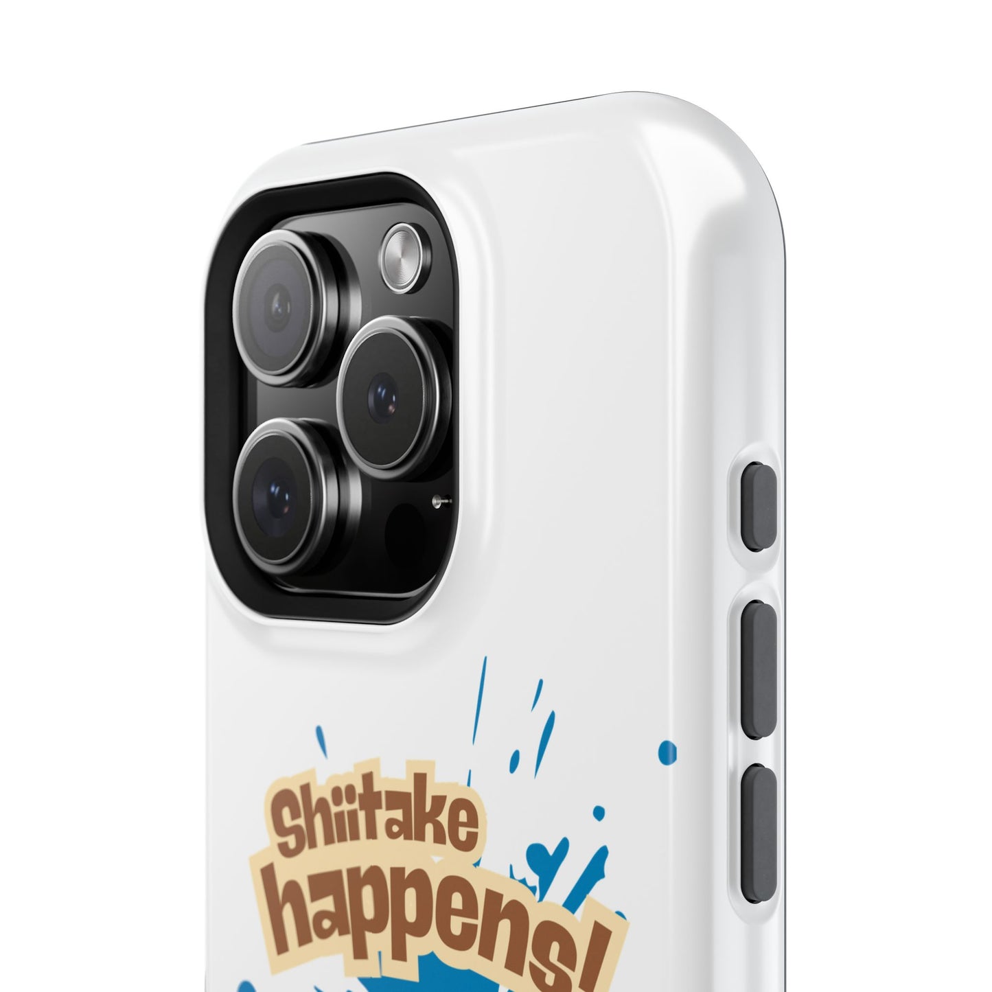 Shiitake Happens Phone Cases, Impact-Resistant Case, Funny Mushroom Case, Quirky Protection for Smartphone, Playful Accessory