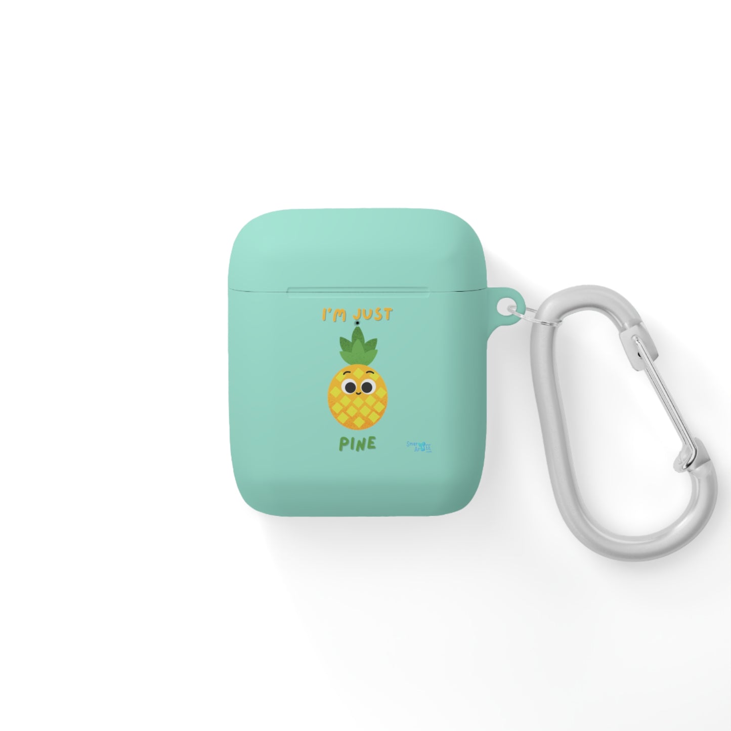 Pineapple AirPods Case Cover | I'm Just Pine | Cute Tech Accessory, Gift for Music Lovers, Fun AirPods Cover, Tropical Vibe