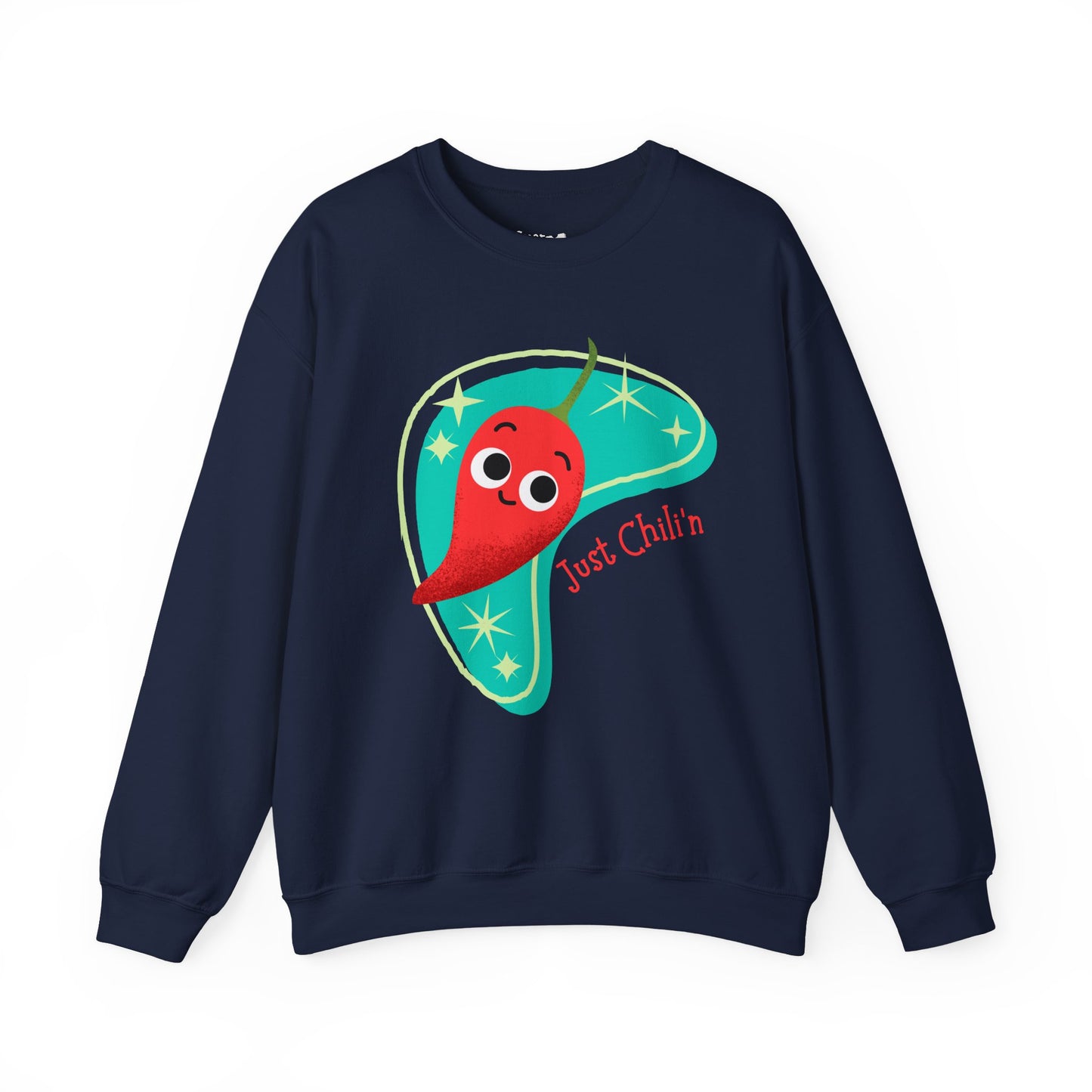Chili'n Pun Sweatshirt, Cozy Vegetable Pun Sweatshirt, Great Gift Idea, Relaxing Days
