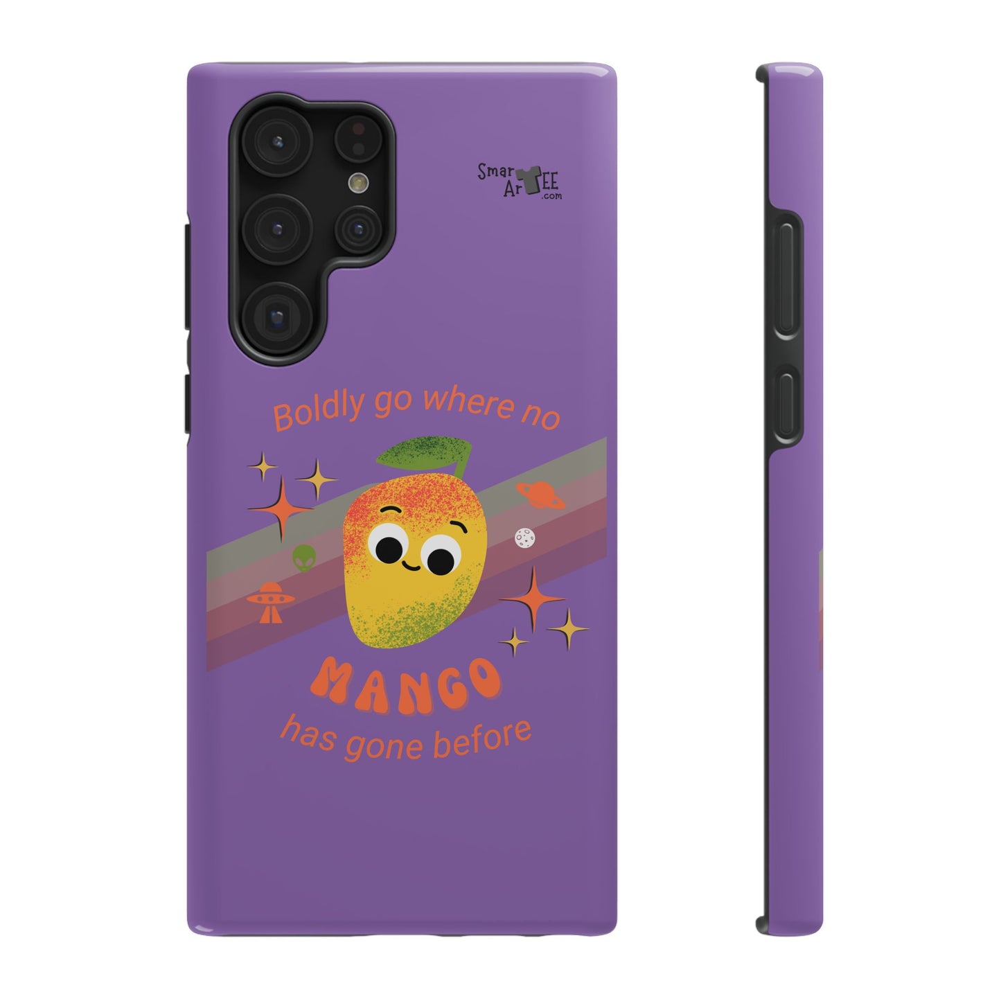 Star Trek Themed Mango Pun Phone Case, Impact-Resistant Case, Quirky Tech Accessory, Cute Phone Cover, Gift for Fruit Lovers