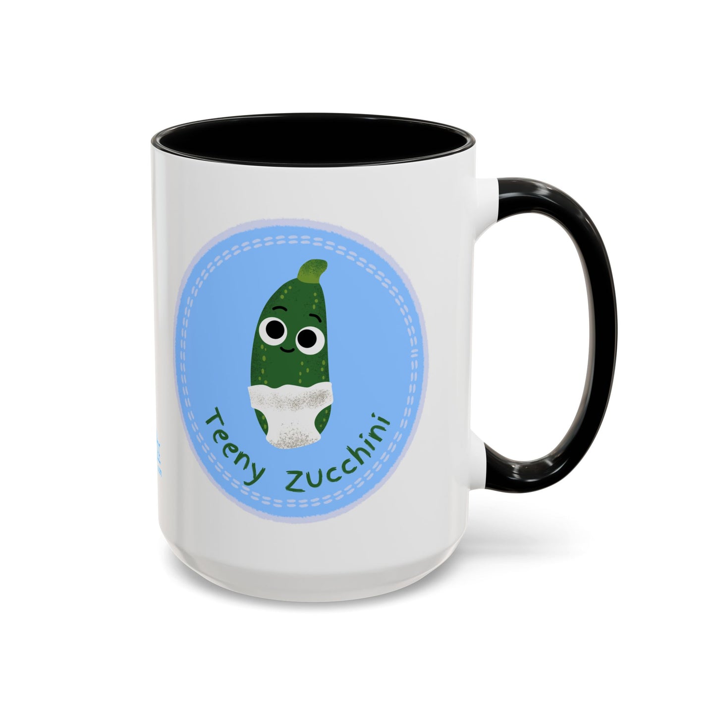 Cute Teeny Zucchini Coffee Mug – Fun Gift for Gardeners, Veggie Lovers, Kitchen Decor, Home Office, Birthday