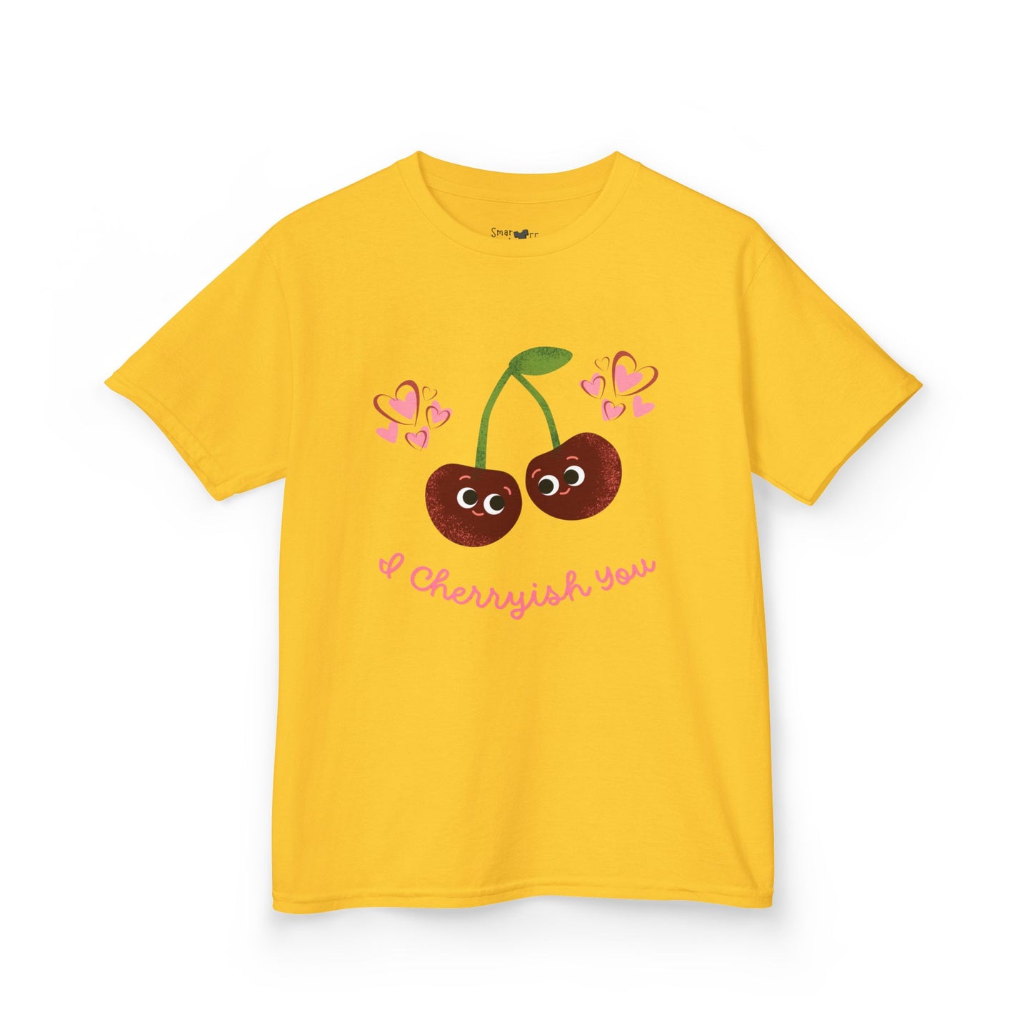 Cute Kids Cherry Shirt: I Cherish You Funny Pun Tee, Valentine's Gift, Birthday Outfit, Playful Everyday Wear, Soft Cotton Tee