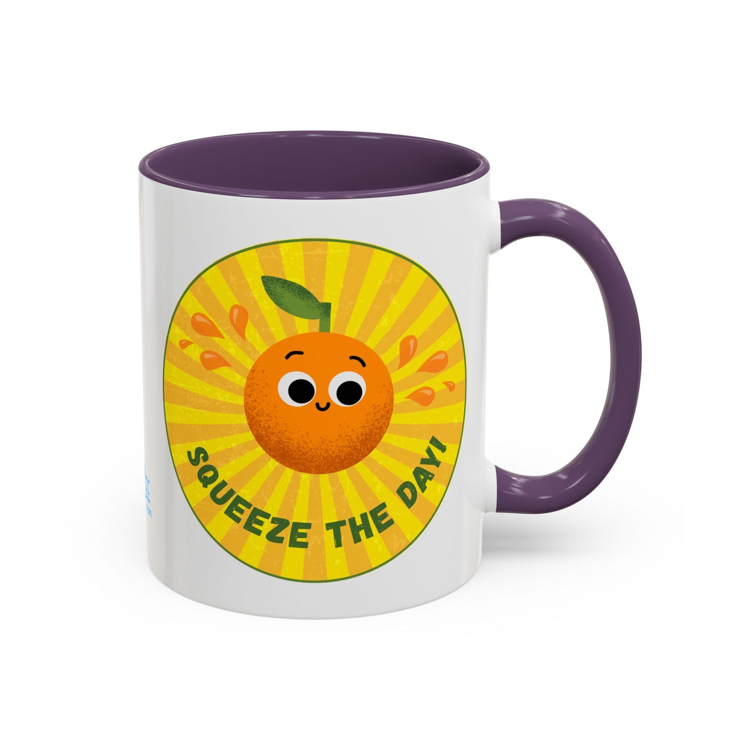Cheerful Orange Coffee Mug, Bright Citrus Mug, Fun Gift for Coffee Lovers, Kitchen Decor, Squeeze the Day Mug