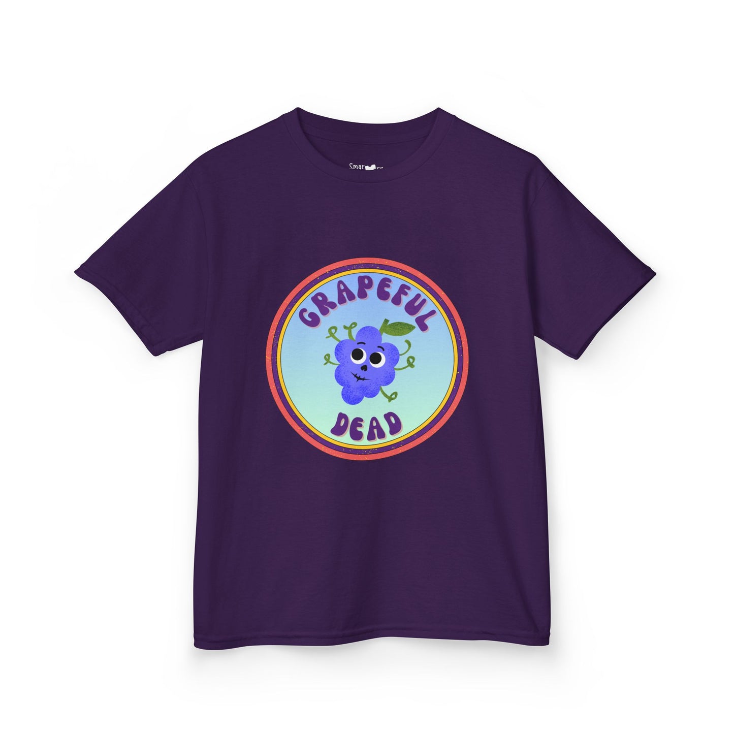 Vibrant Kids Tee with Grapeful Dead Design, Fun Casual Wear for Festivals, Birthdays, or Everyday Adventures