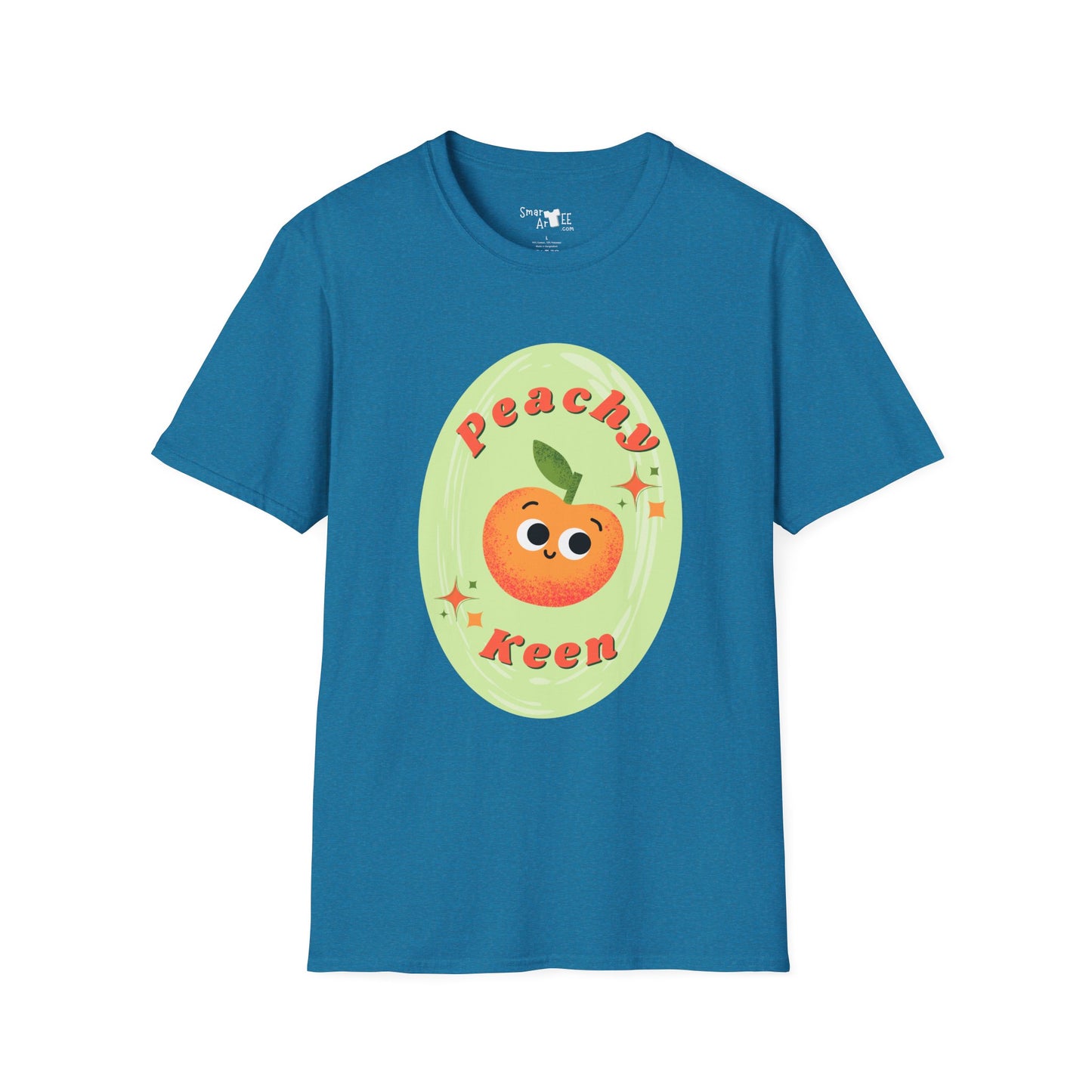 Peachy Keen Unisex Softstyle T-Shirt | Cute Fruit Tee | Fun Summer Apparel | Gift for Friends | Casual Outfit