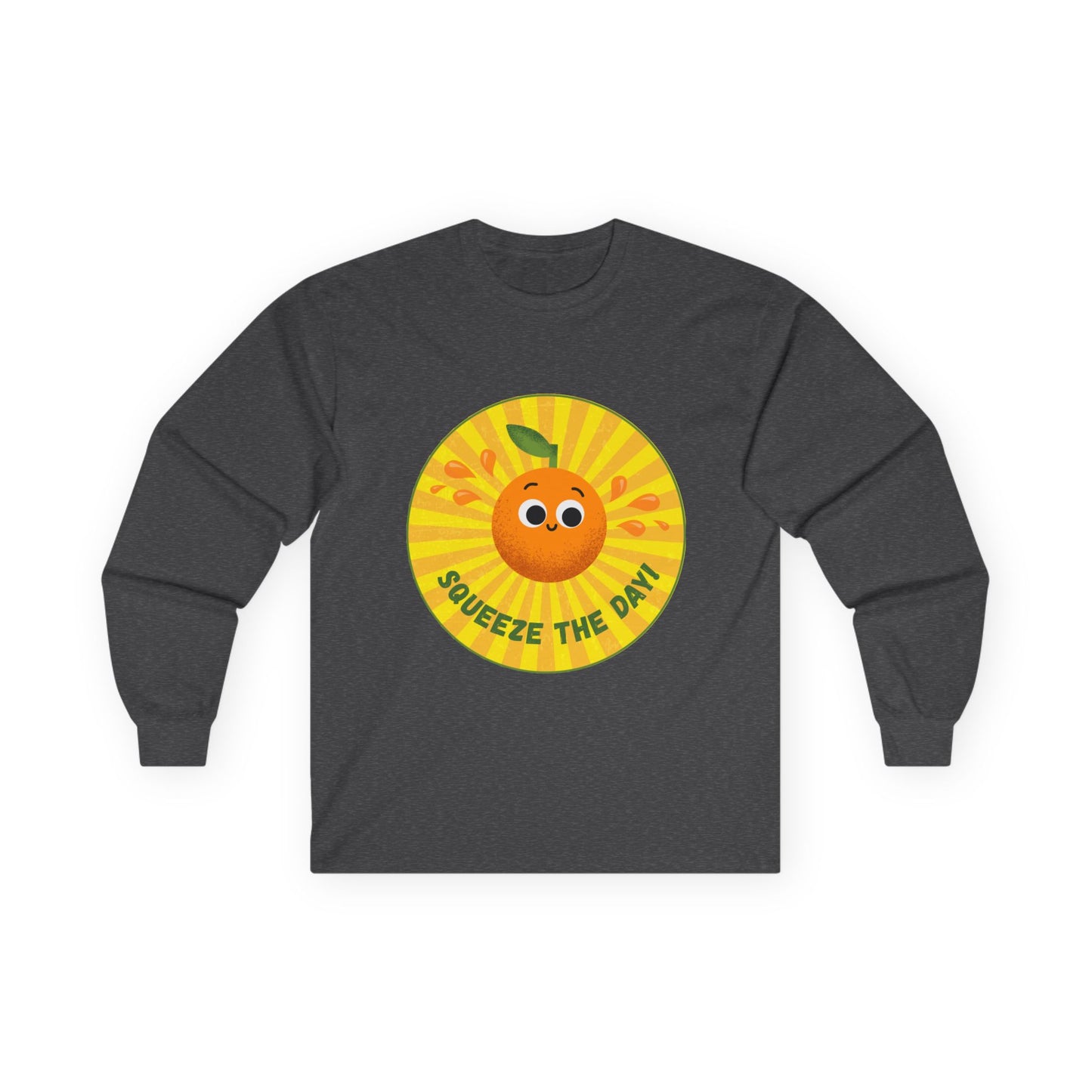 Sunny Vibes Long Sleeve Tees, Unisex Cotton Shirt, Fun Casual Wear, Gift for Fruit Lovers, Summer Style, Weekend Outfit