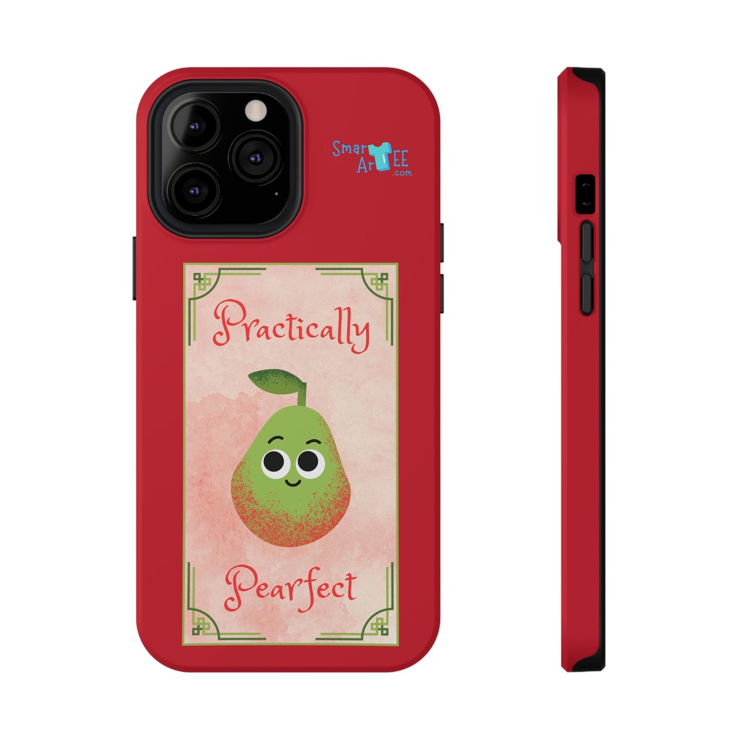 Cute Impact-Resistant Phone Case - Practically Pearfect, Fun Gift for Kids, Durable Phone Cover, Unique Phone Accessory, Youthful Style