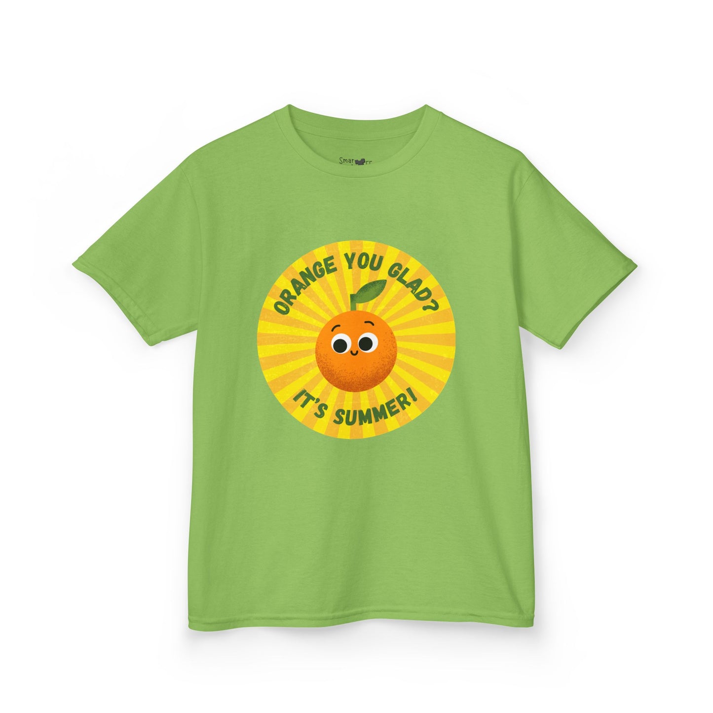 Kids Summer Tee with Fun Orange Design | Cute Tees for Kids, Summer Apparel, Casual Wear, Gift for Birthdays, Seasonal Vibes