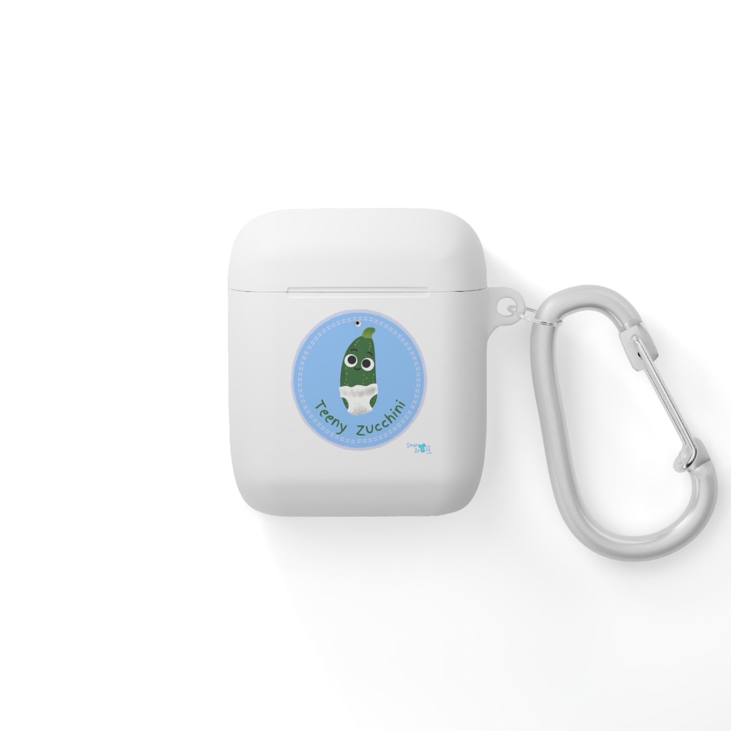 Cute Zucchini AirPods Case Cover, Funny AirPods Holder, Vegetable AirPods Skin, Greenery Gift, Cartoon Tech Accessory