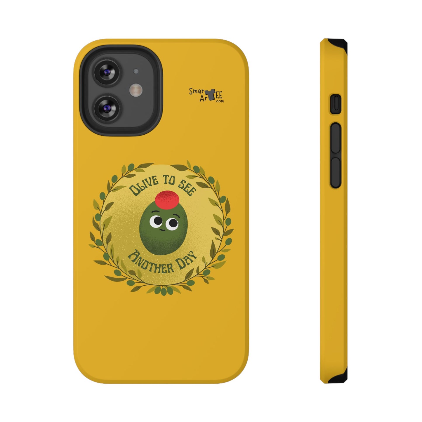 Cute Olive Phone Case, Impact-Resistant Phone Cover, Great Gift for All Ages, Trendy Cell Case, Fun Phone Accessory, Unique Olive Design