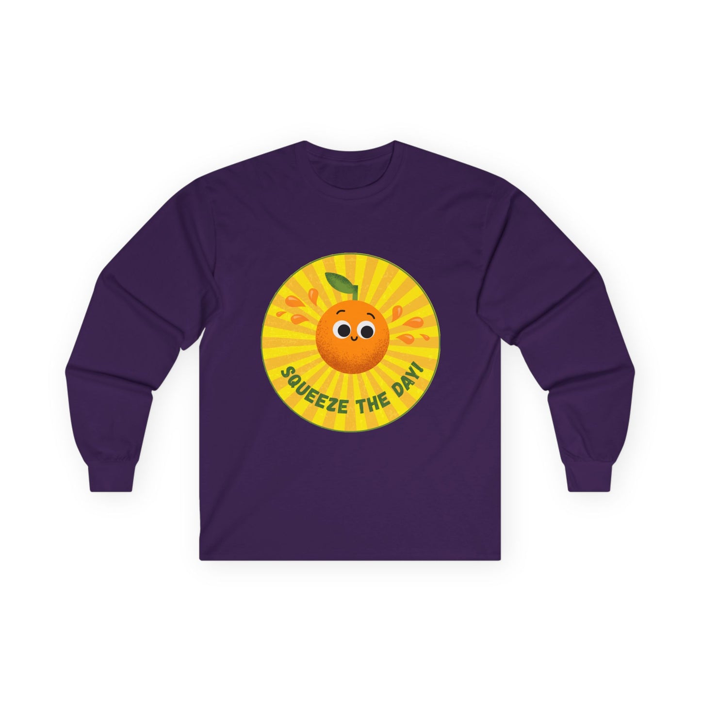 Sunny Vibes Long Sleeve Tees, Unisex Cotton Shirt, Fun Casual Wear, Gift for Fruit Lovers, Summer Style, Weekend Outfit