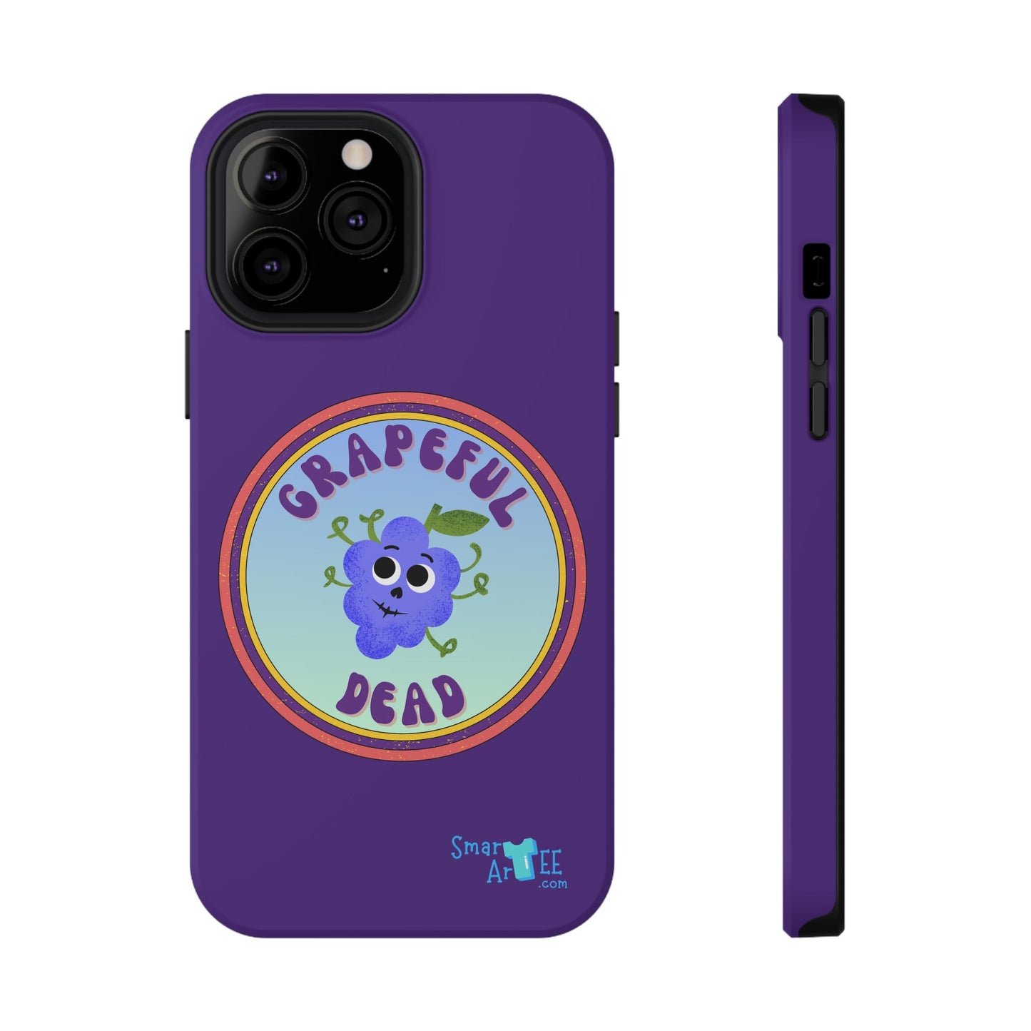 Whimsical Phone Case Featuring Grapeful Dead Design, Unique Protective Cover, Gift for Music Lovers, Fun Accessory for Festivals
