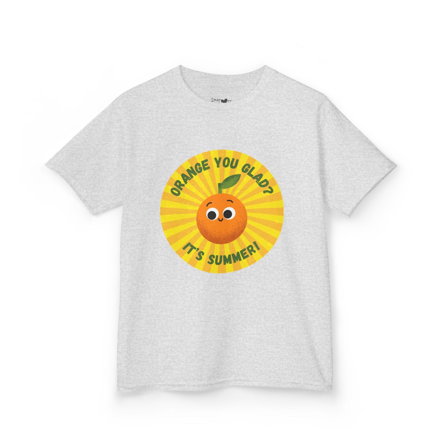 Kids Summer Tee with Fun Orange Design | Cute Tees for Kids, Summer Apparel, Casual Wear, Gift for Birthdays, Seasonal Vibes