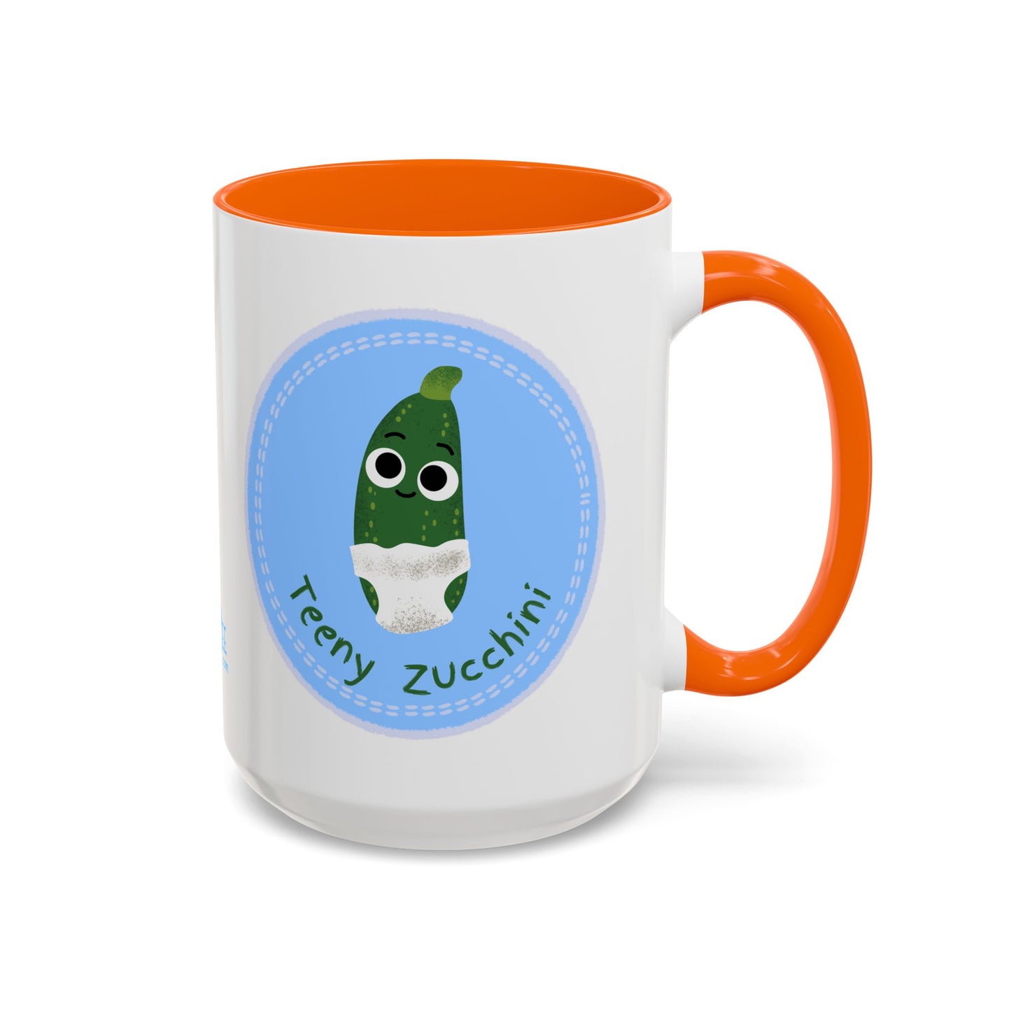 Cute Teeny Zucchini Coffee Mug – Fun Gift for Gardeners, Veggie Lovers, Kitchen Decor, Home Office, Birthday