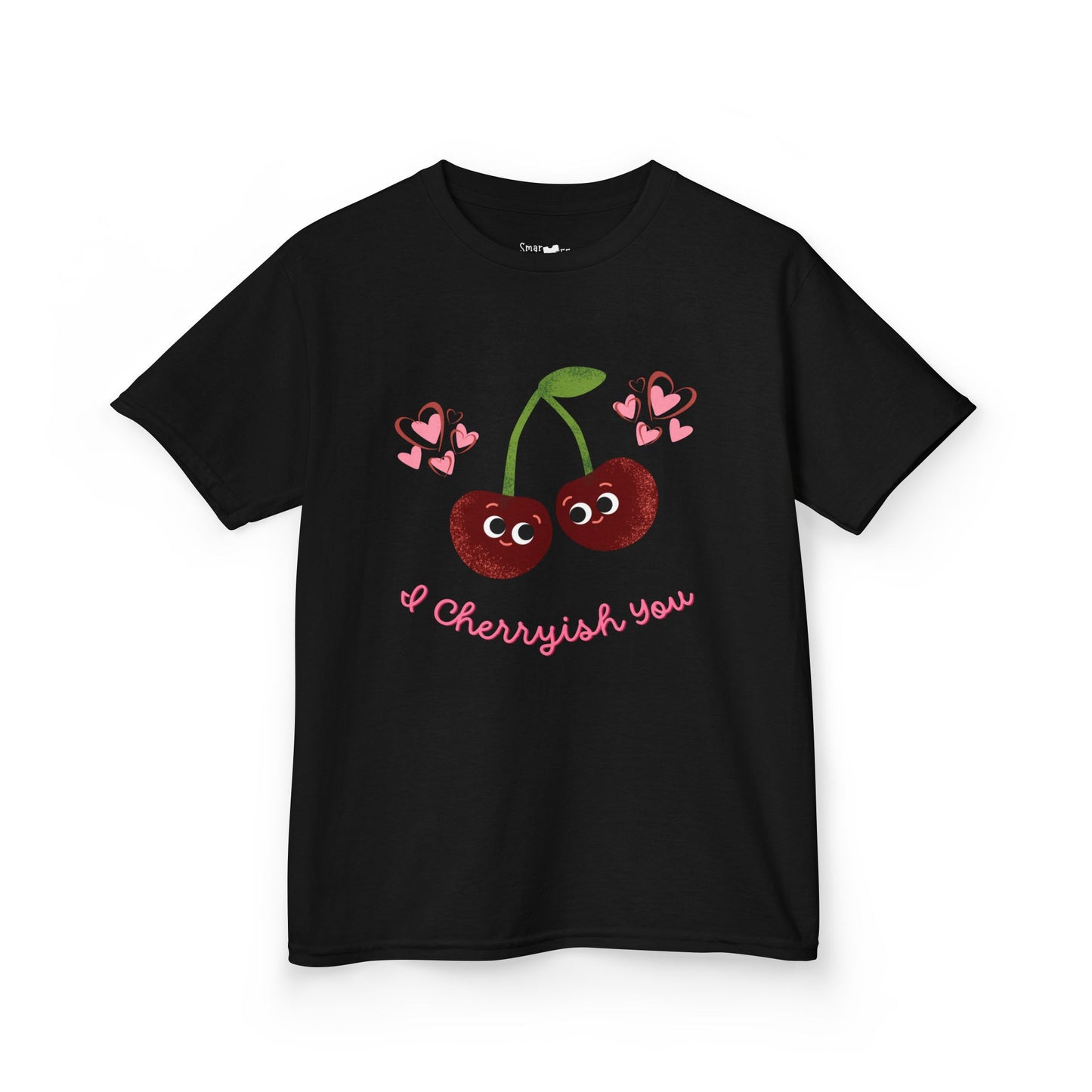 Cute Kids Cherry Shirt: I Cherish You Funny Pun Tee, Valentine's Gift, Birthday Outfit, Playful Everyday Wear, Soft Cotton Tee