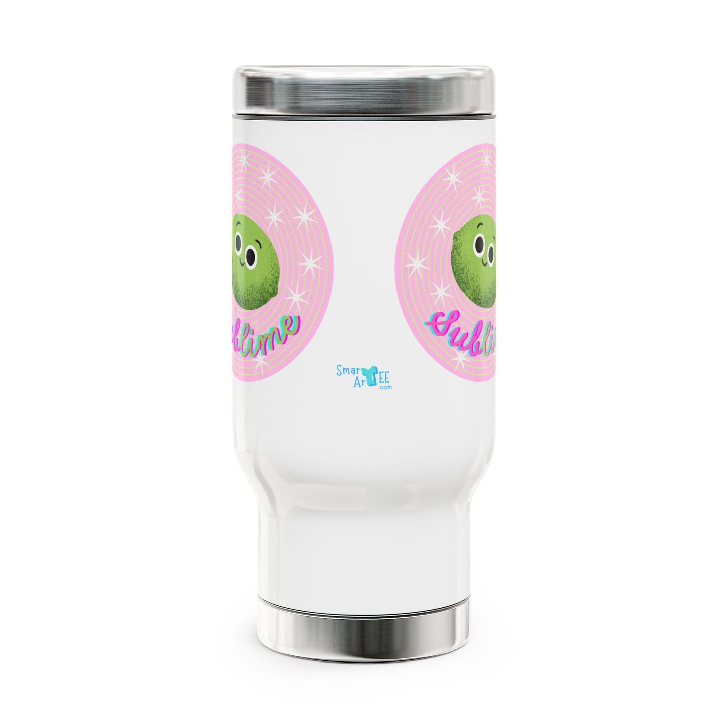 Sublime Travel Mug, Cute Stainless Steel Coffee Cup, Perfect for Gifts, On-the-Go, Eco-Friendly, Unique Design