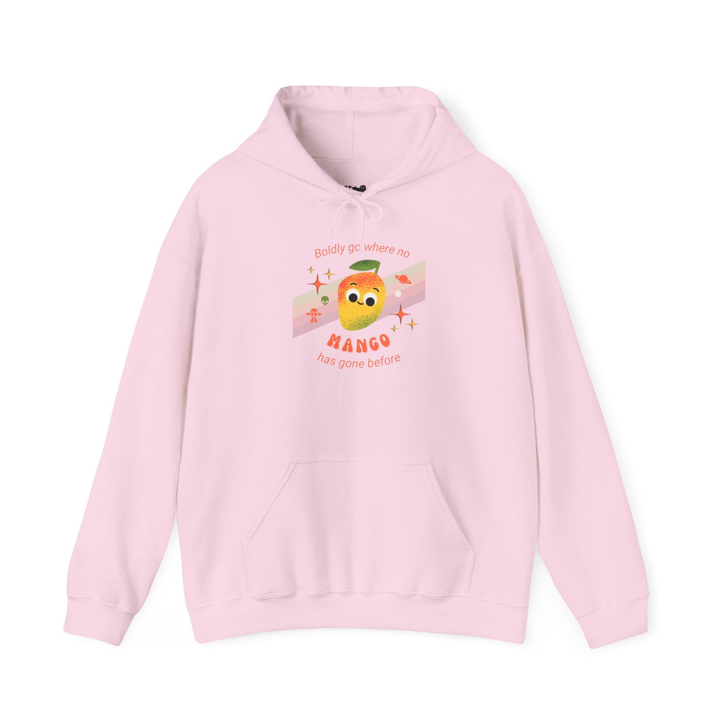 Mango-Themed Unisex Hoodie, Cute Gift for Fruit Lovers, Cozy Pullover for All Seasons, Perfect for Birthdays and Casual Outings