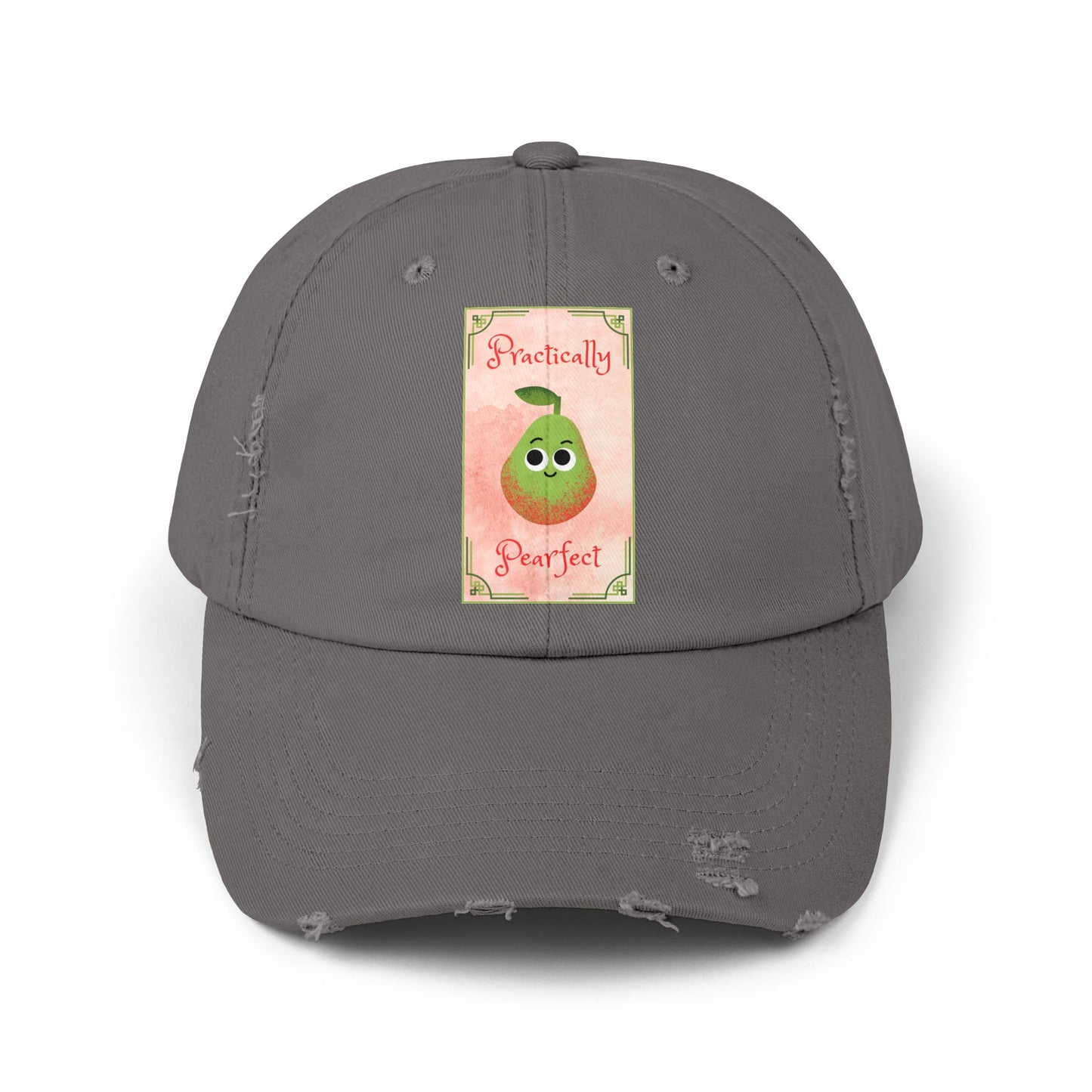 Practically Perfect Distressed Cap, Cute Casual Hats, Gift for Friends, Stylish Accessories, Everyday Wear