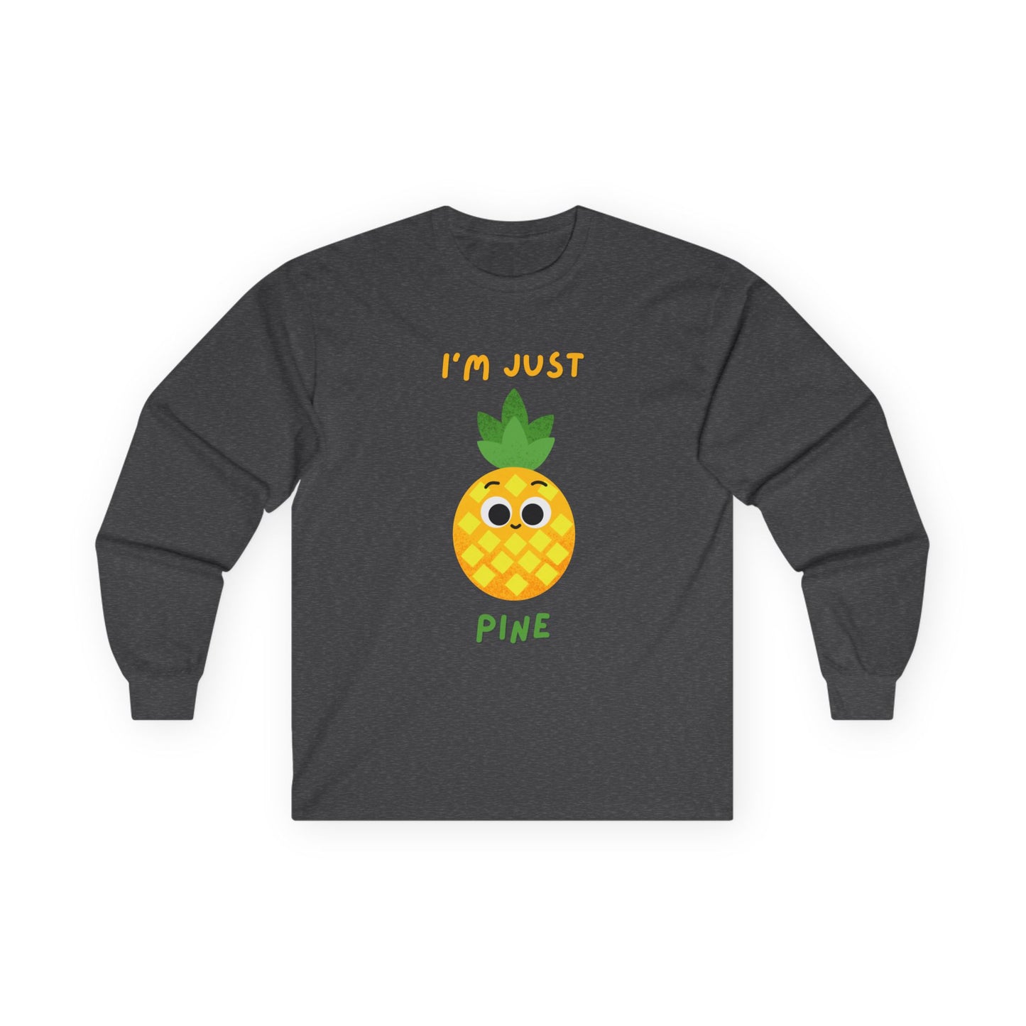 Cute Pineapple Long Sleeve Tees, Funny Shirt, Summer Fashion, Gift for Fruit Lovers, Tropical Vibes, Unisex Apparel
