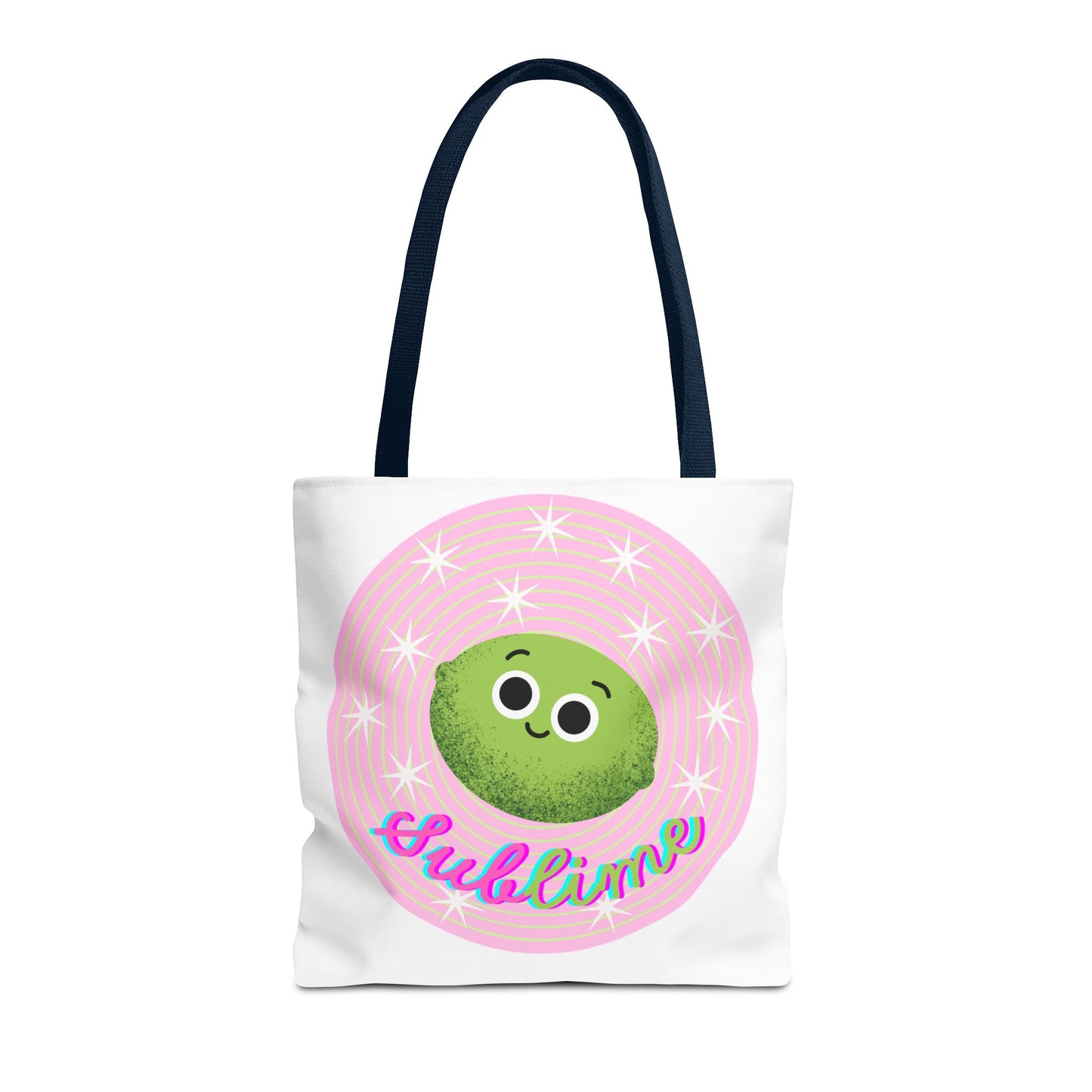Cute Sublime Lime Tote Bag - Everyday Carry, Eco-Friendly, Gift for Fruit Lovers, Unique Shopping Bag, Fun Beach Tote