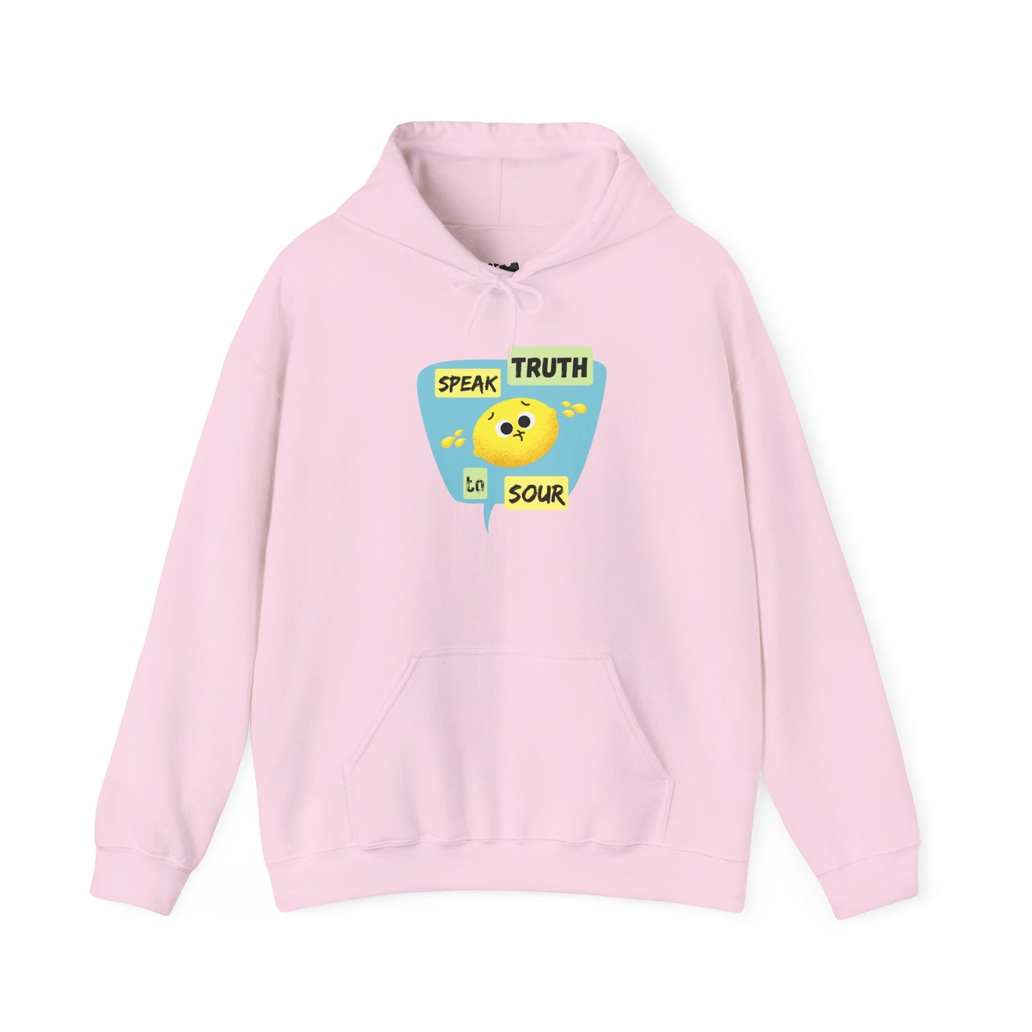 Speak Truth Unisex Heavy Blend Hoodie, Positive Vibe Pullover, Casual Wear, Inspirational Gift, Everyday Comfort