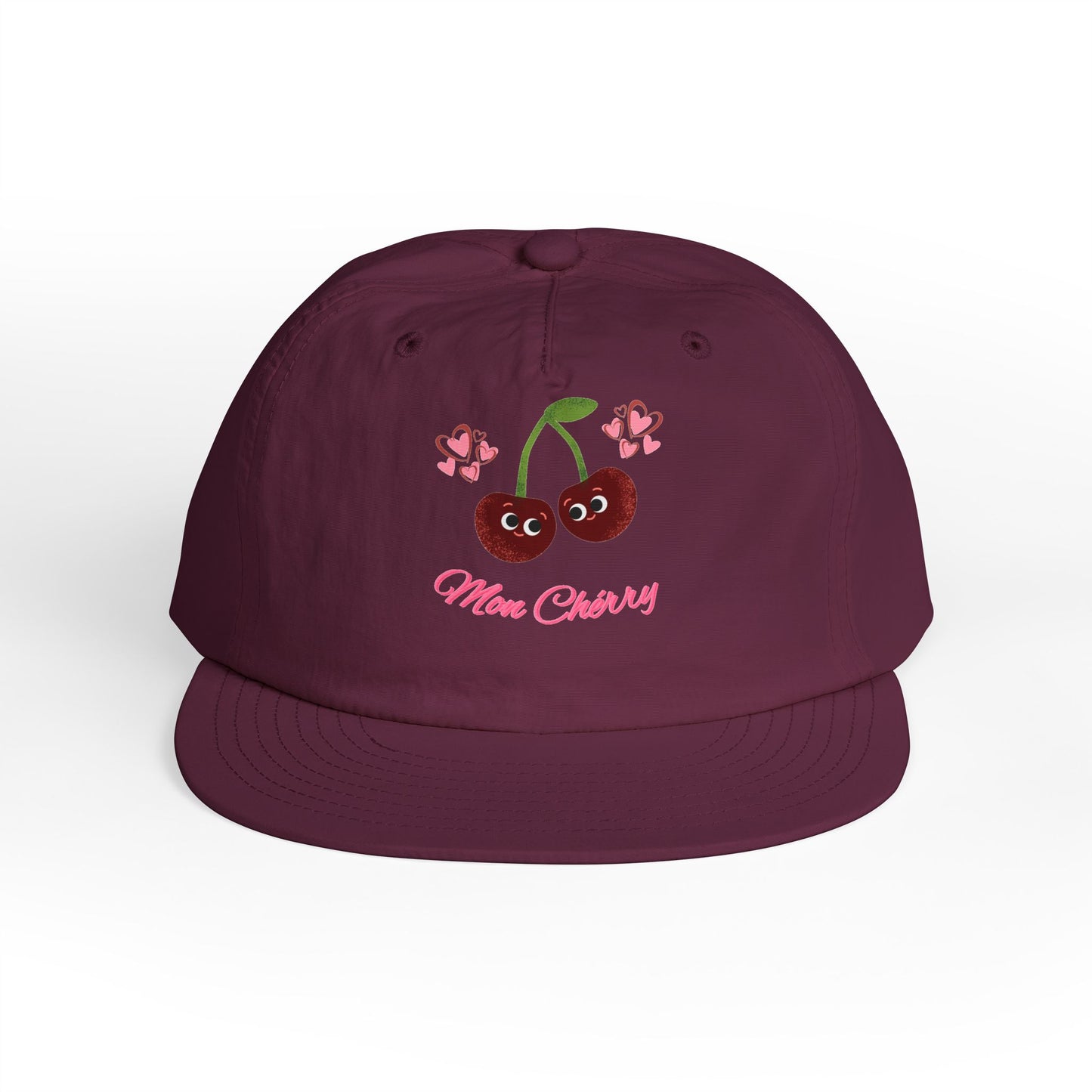 Cherry Blossom Surf Cap | Cute Beach Hat, Summer Accessory, Trendy Gift for All Ages, Adjustable Snapback, Fun Vacation Gear
