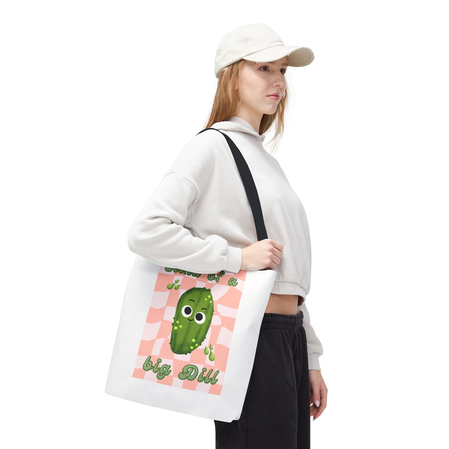 Playful Pickle Tote Bag: Cute, Funny, Quirky, Eco-Friendly, Gift Bag, Everyday Use, Beach Bag, Market Bag