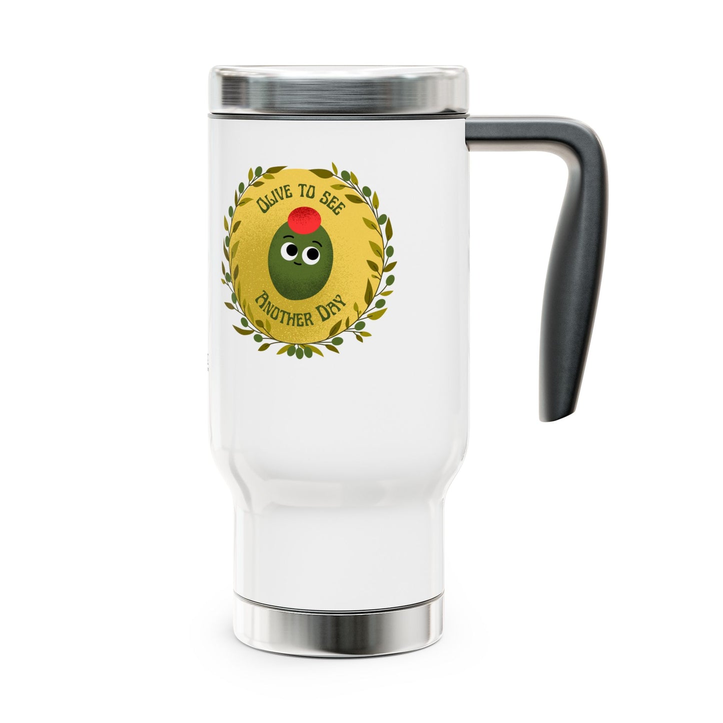 Vibrant Stainless Steel Travel Mug, Perfect for Coffee Lovers, Unique Gift for Any Occasion, Eco-Friendly Travel Cup, Motivational Message