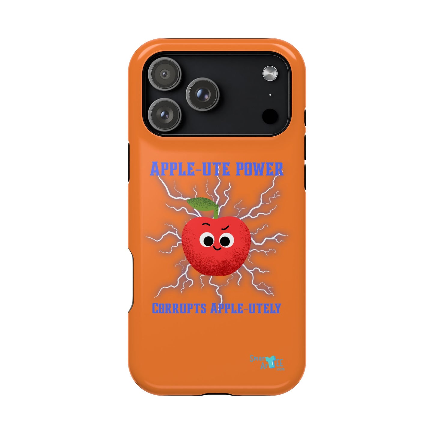 Impact-Resistant Phone Case with Apple Power Design, Cute Phone Protector, Funky Gift for Teens, Fun Accessory, Vibrant Tech Case