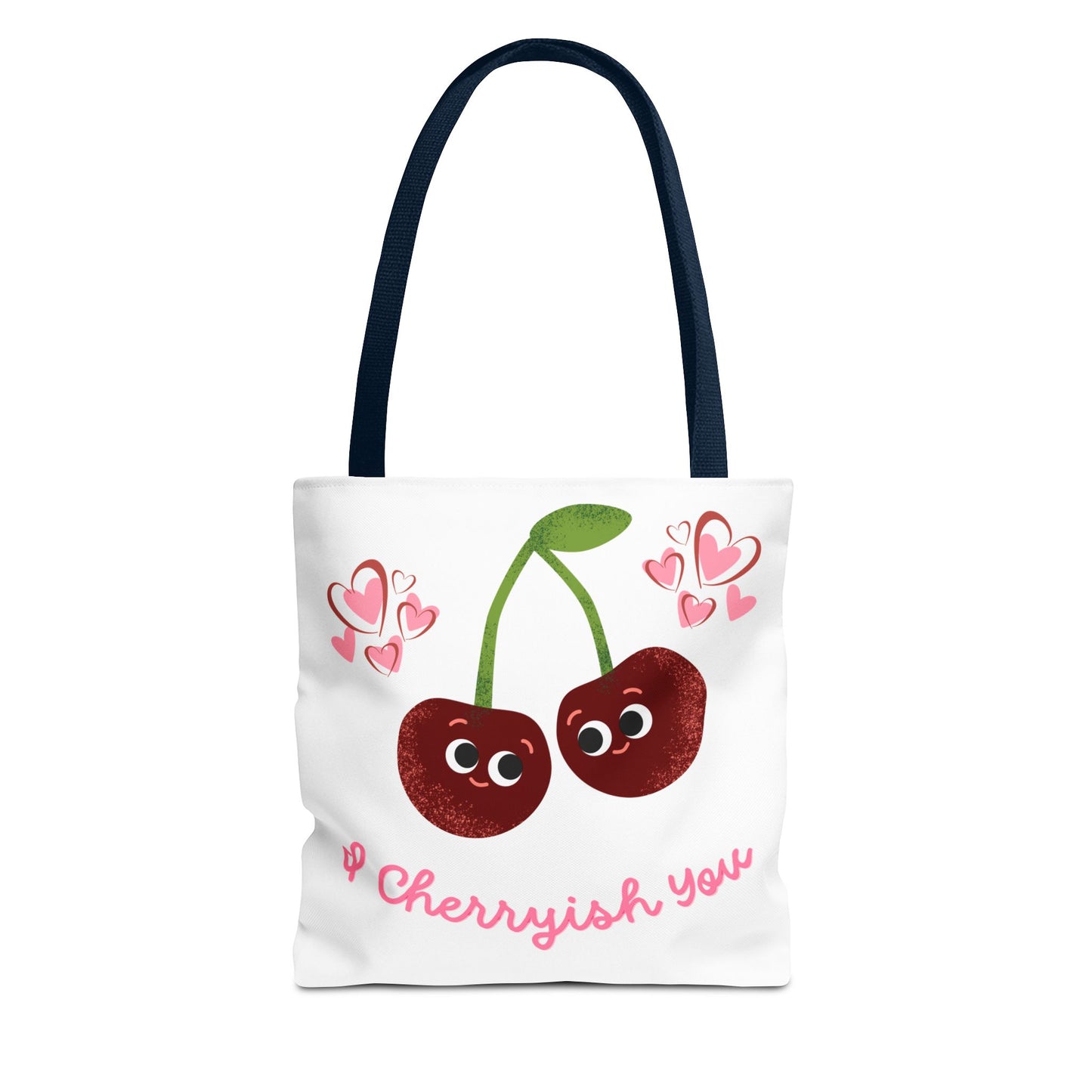Cherryish You Tote Bag - Cute Cherry Design, Eco-Friendly Shopping Bag, Fun Gift for Friends, Valentine's Day, Summer Vibes