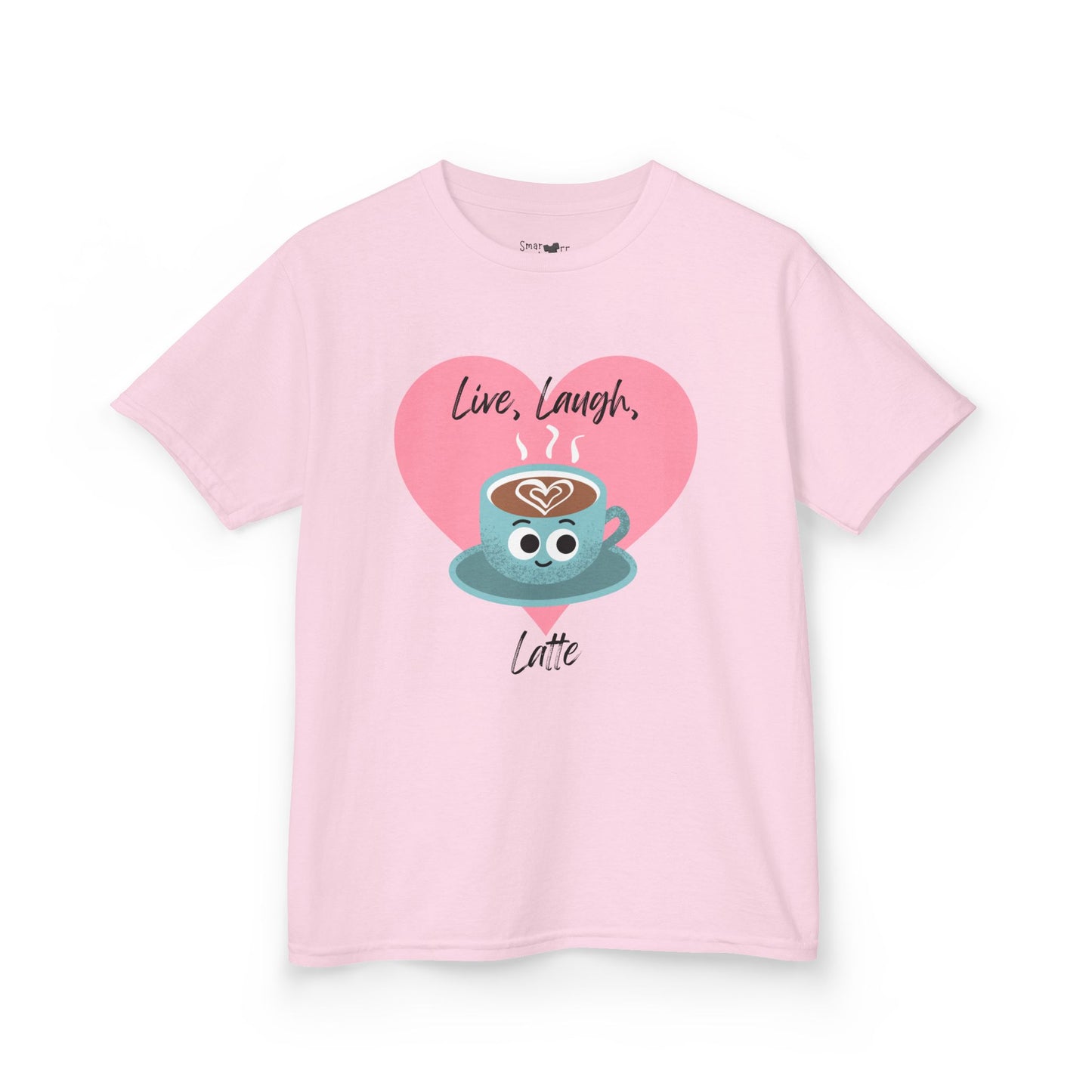 Cute Latte Kids Tee, Kids Cotton Shirt, Coffee Lover Shirt, Live Laugh Love Tee, Fun Gift for Kids