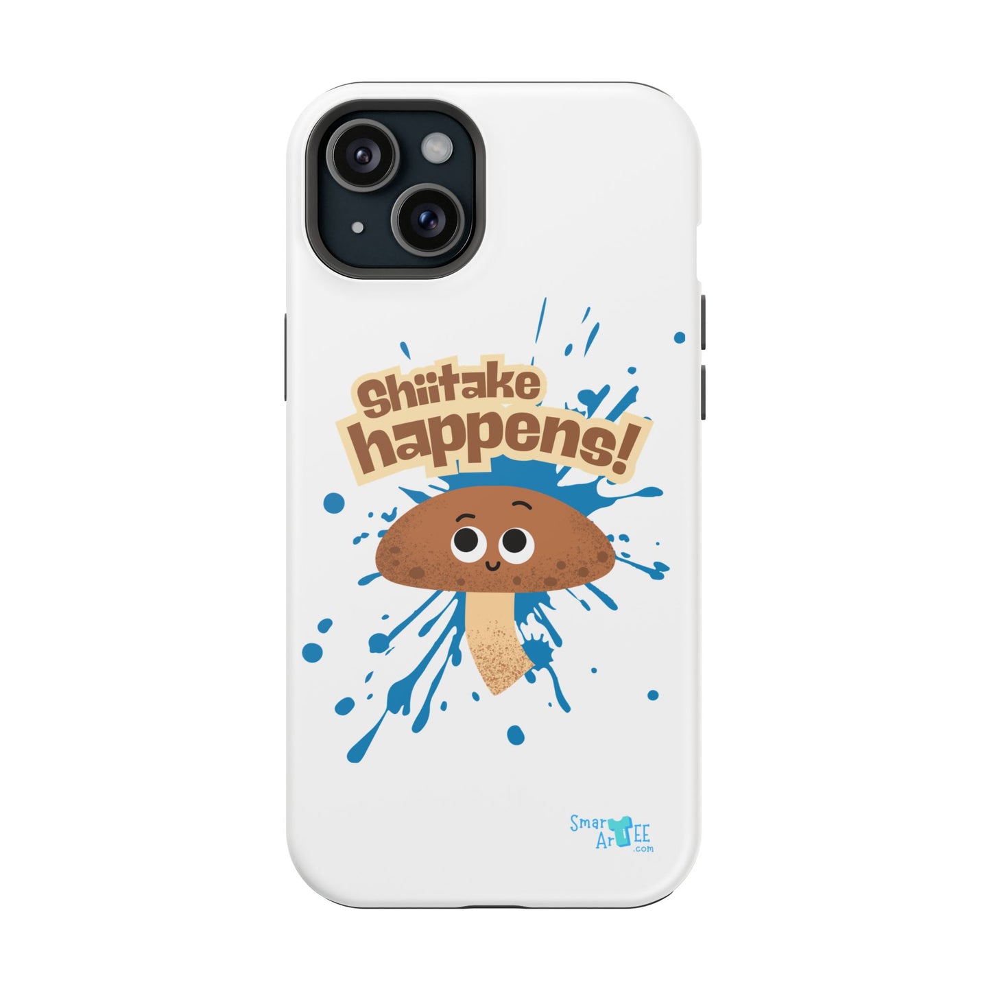 Shiitake Happens Phone Cases, Impact-Resistant Case, Funny Mushroom Case, Quirky Protection for Smartphone, Playful Accessory