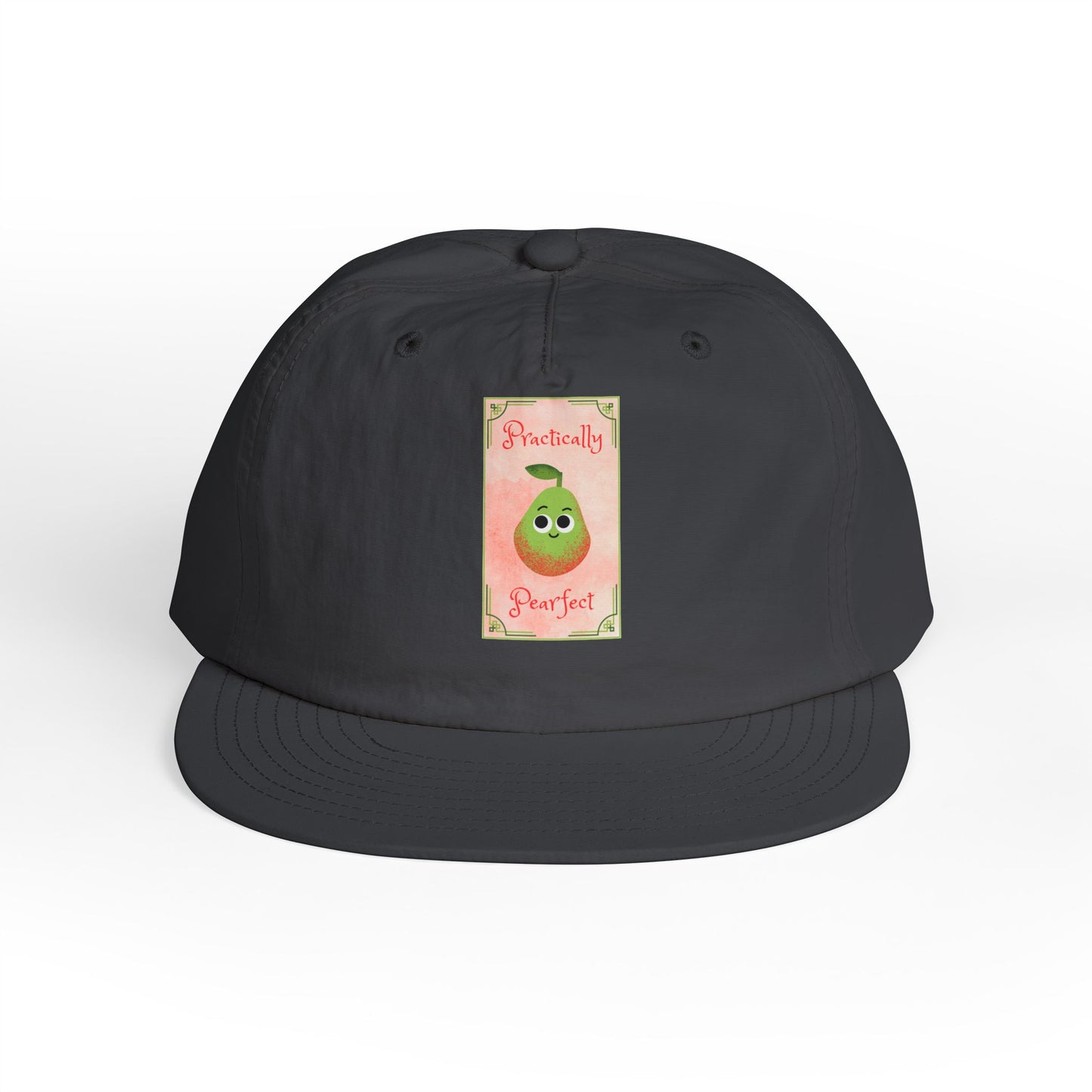 Surf Cap with 'Perfectly Pear' Design - Fun Beachwear, Summer Accessory, Gift Hat for Surfers, Casual Outfit, Beach Party Essential