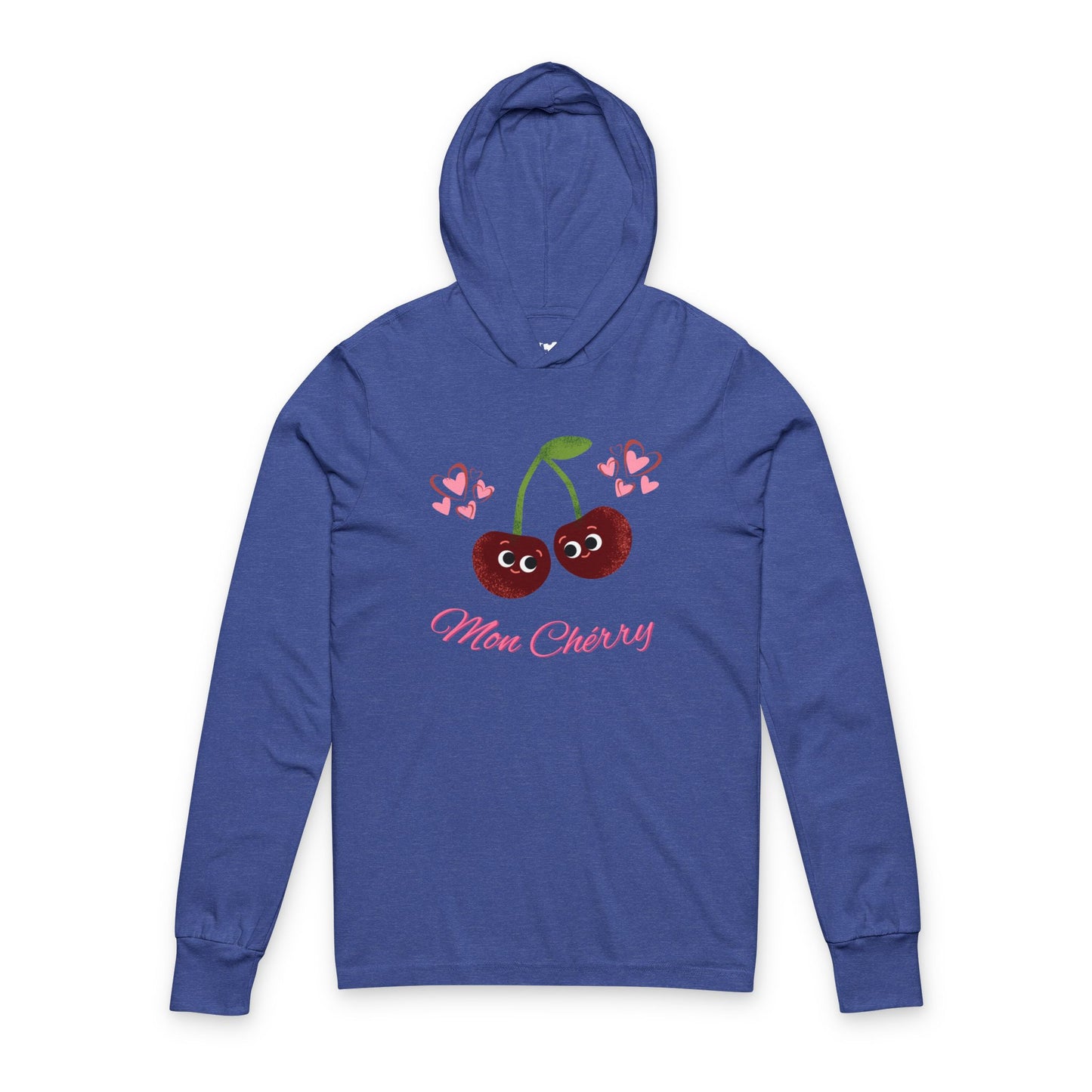 Cute Cherry Unisex Hooded Long Sleeve Shirt- Perfect for Casual Days, Girlfriend Gifts, Spring Fashion, Summer Fun, Cute Graphics, Valentine's