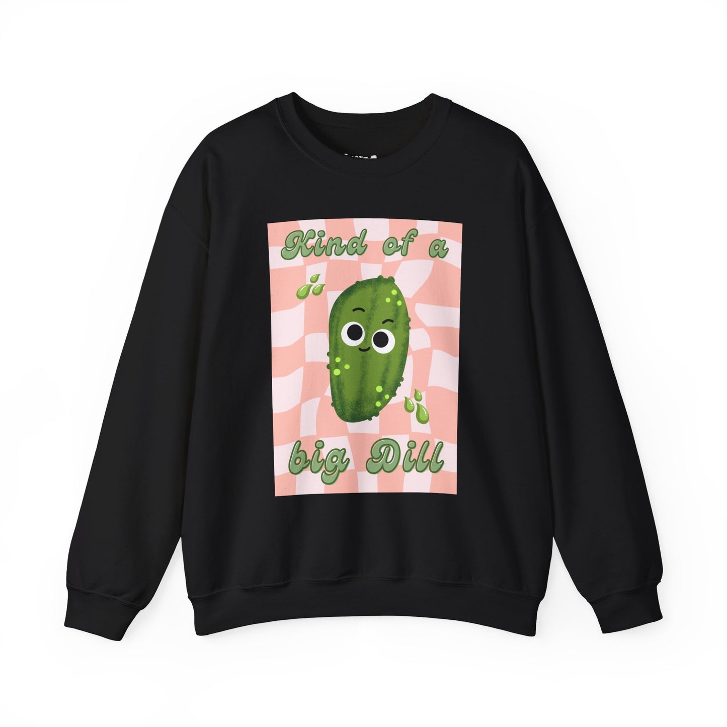 Whimsical Pickle Pun Sweatshirt, Funny Cozy Vegetable Pun Sweatshirt, Whimsical Gift Ideas, Fun For All
