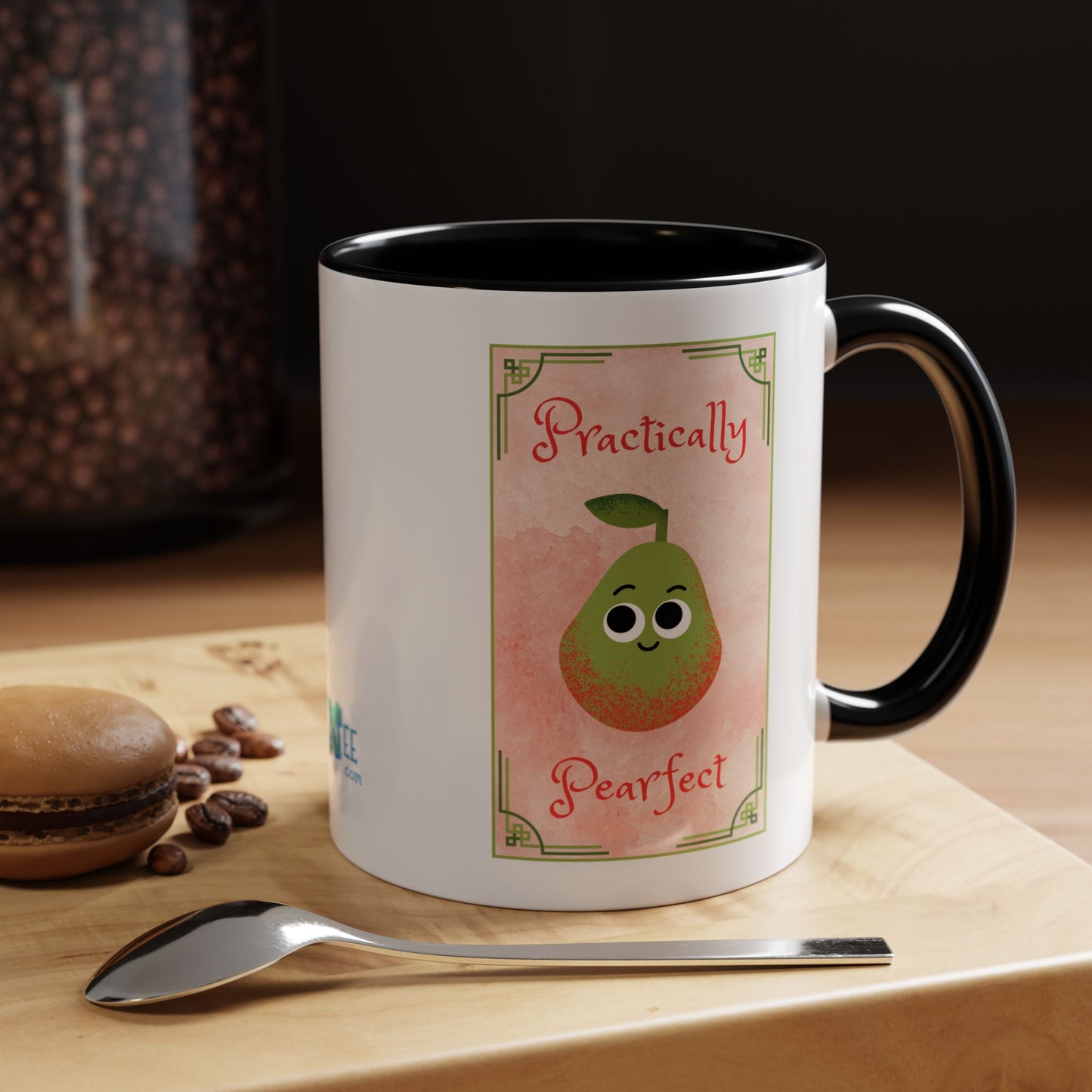 Fun Whimsical Coffee Mug, Unique Gift for Friends, Cute Pear Design, Perfect for Birthdays, Cute Kitchen Decor, Funny Drinkware