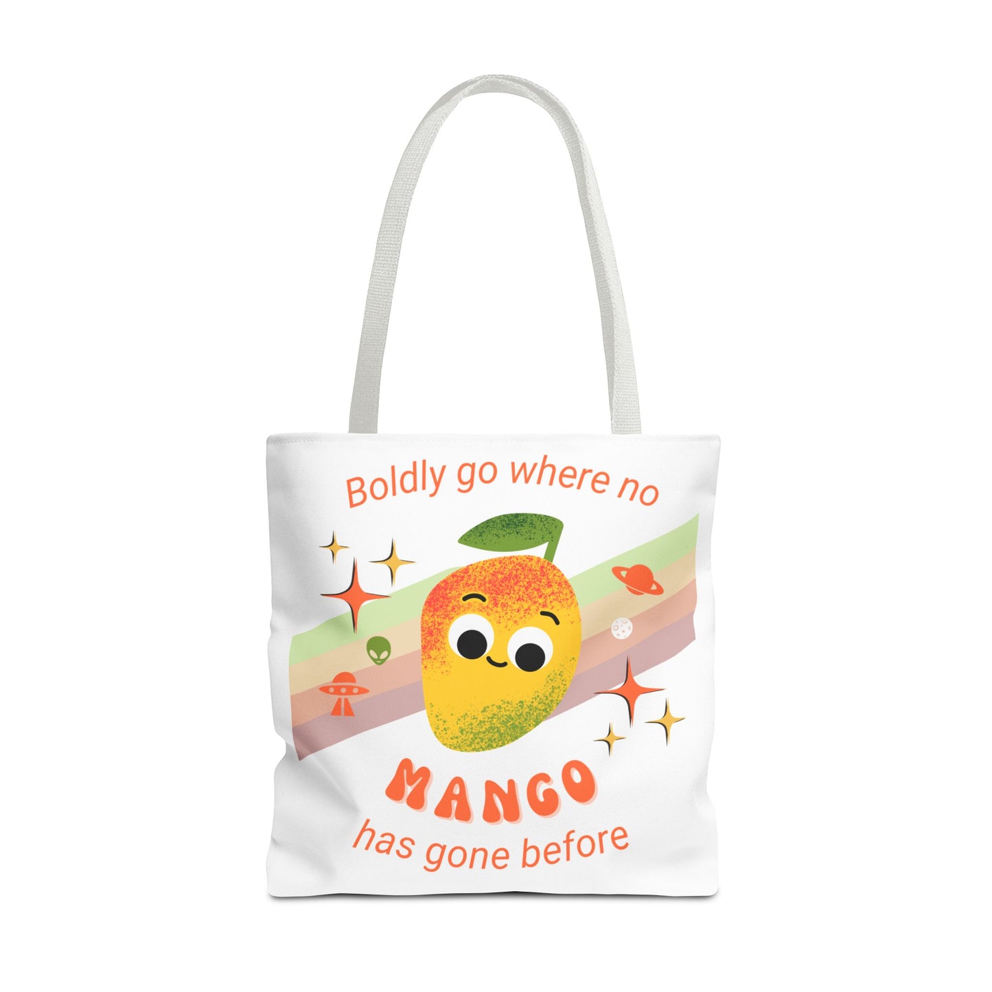 Playful Mango Tote Bag - Fun Fruit Carryall, Eco-Friendly Shopping Bag, Cute Beach Tote, Travel Bag, Gift for Fruit Lovers