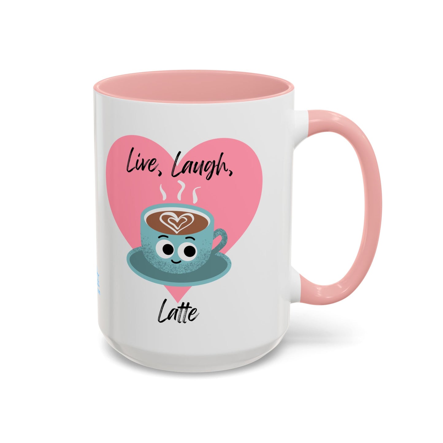 Live Laugh Latte Coffee Mug | Cute Mug, Funny Gift, Hot Beverage Cup, Coffee Lover Gift, Heartwarming Decor
