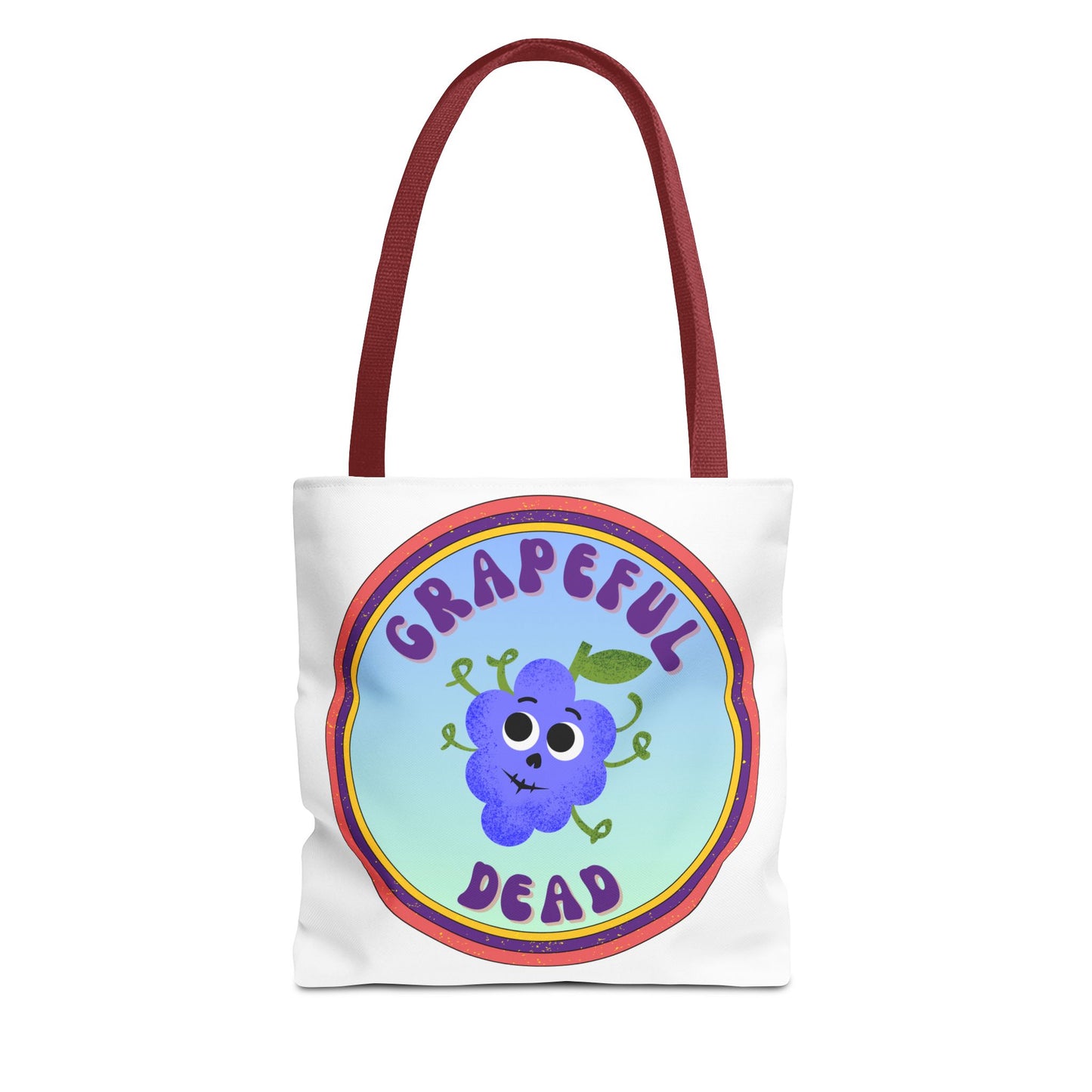 Whimsical Tote Bag with Grapeful Dead Design | Eco-Friendly Shopping Bag, Gift for Music Lovers, Festival Tote, Everyday Carryall