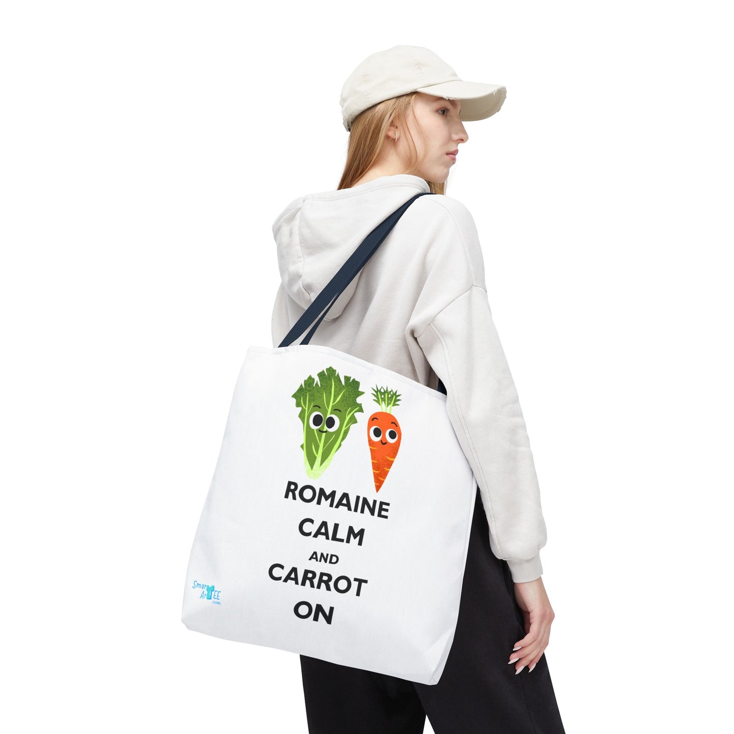 Romaine Calm Tote Bag, Funny Tote for Garden Lovers, Eco-Friendly Shopper, Gift for Veggie Enthusiasts, Grocery Bag, Quirky Farm Bag