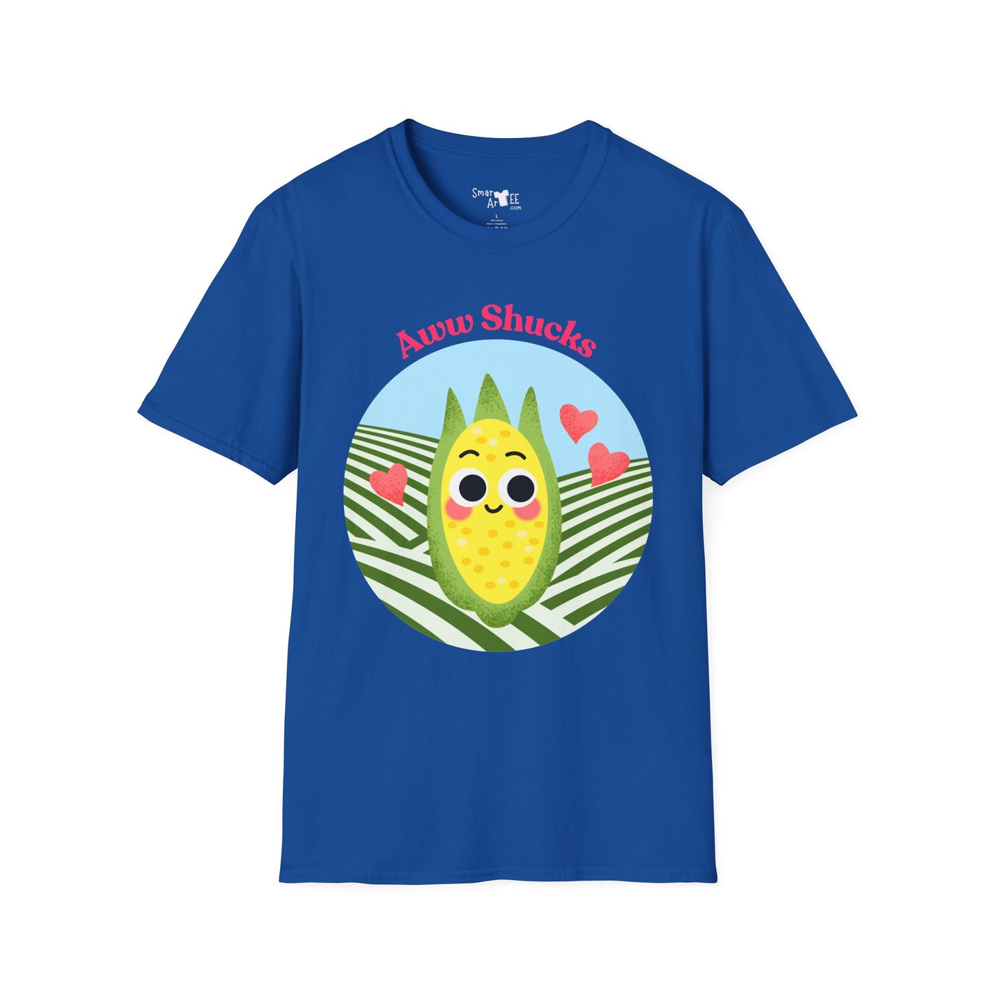Cute Corn Cobb Graphic T-Shirt, Perfect Gift for Friends, Summer Fun Shirt, Casual Daily Wear, Aww Shucks Design